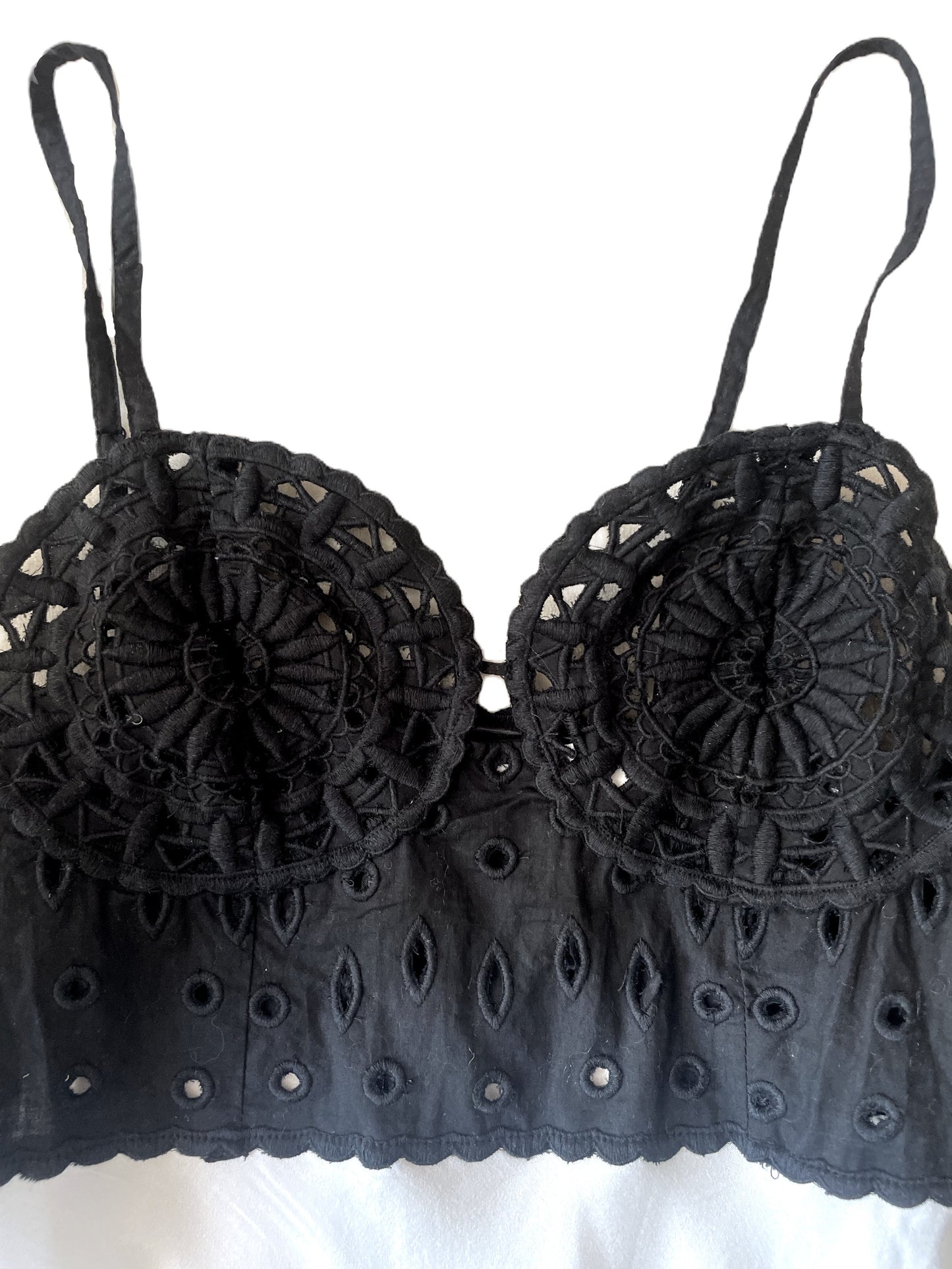 New With Tags Topshop Eyelet Bodice Maxi Dress UK 8 image 4