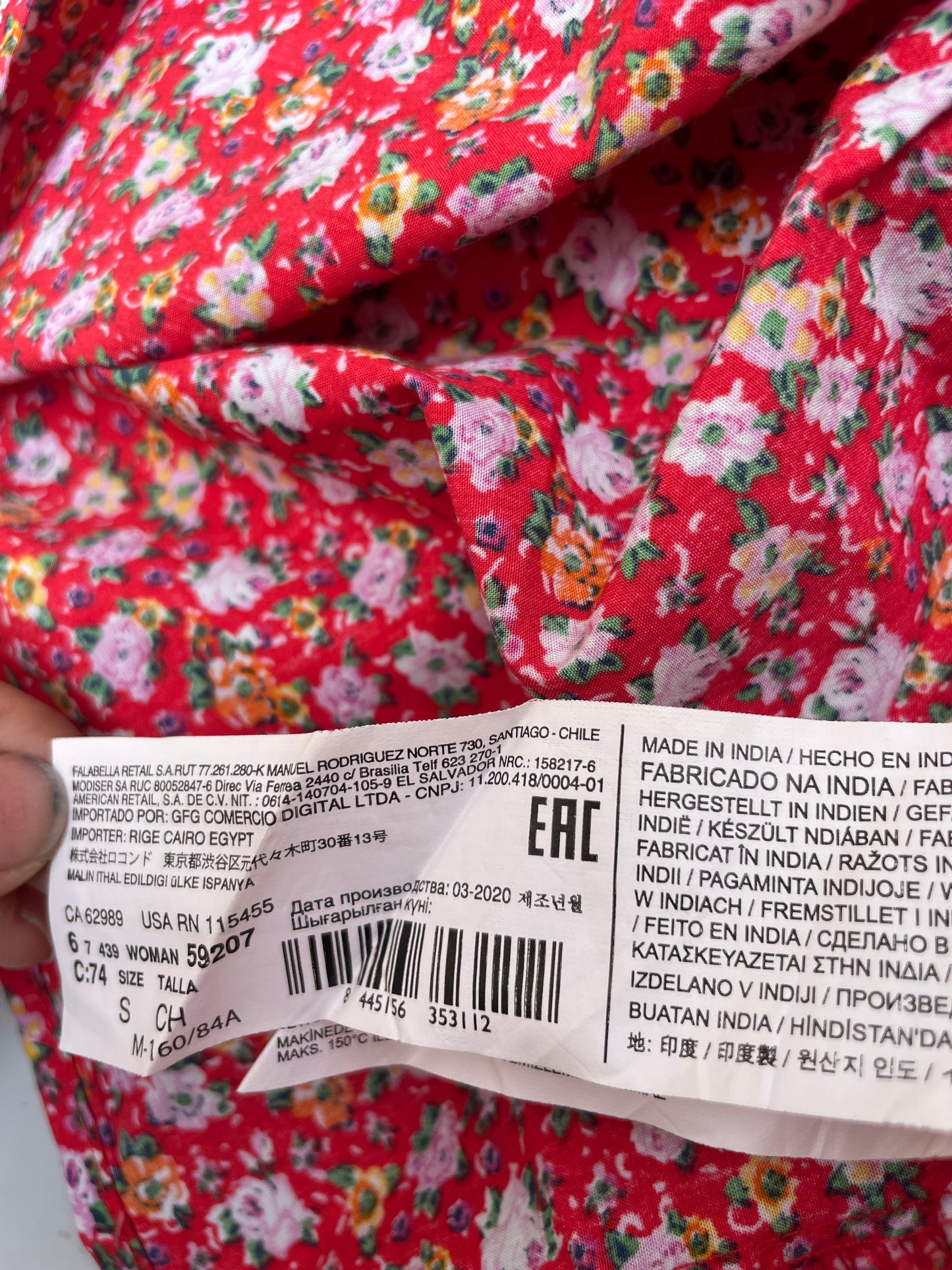 Mango Floral Print Dress S image 3