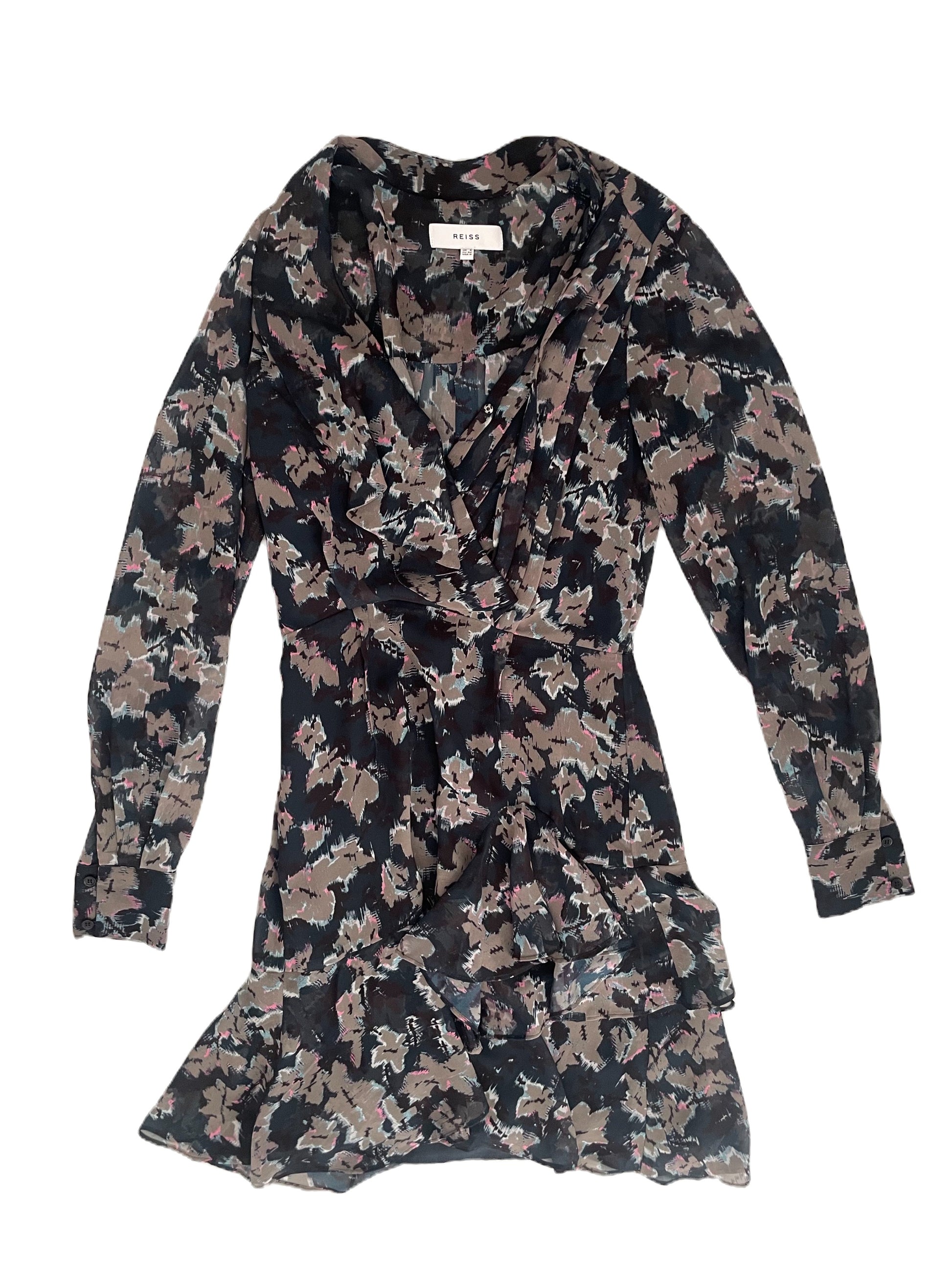 Reiss Floral Dress UK 4 image 0