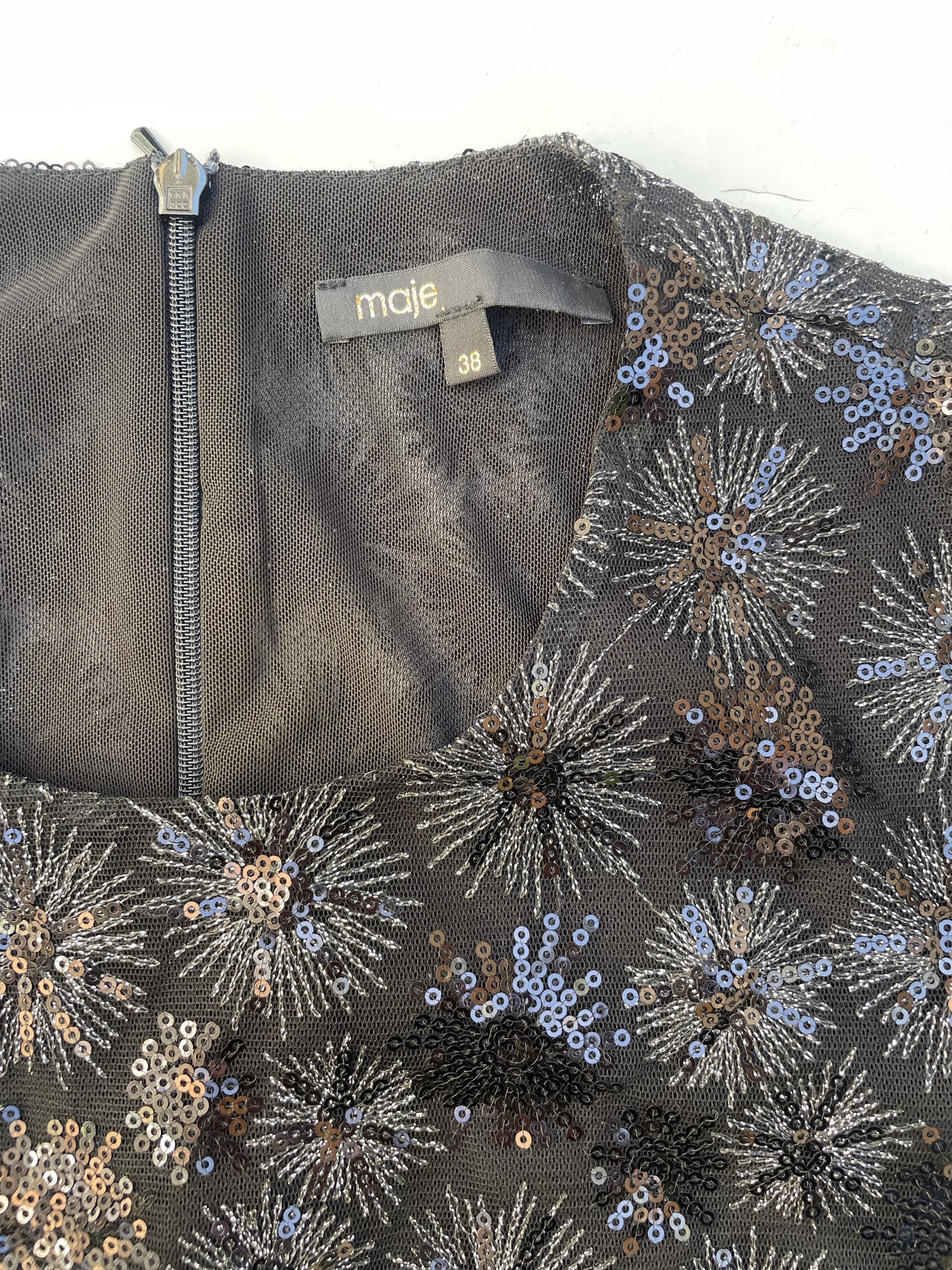 Maje Sequin Dress UK 10 image 3