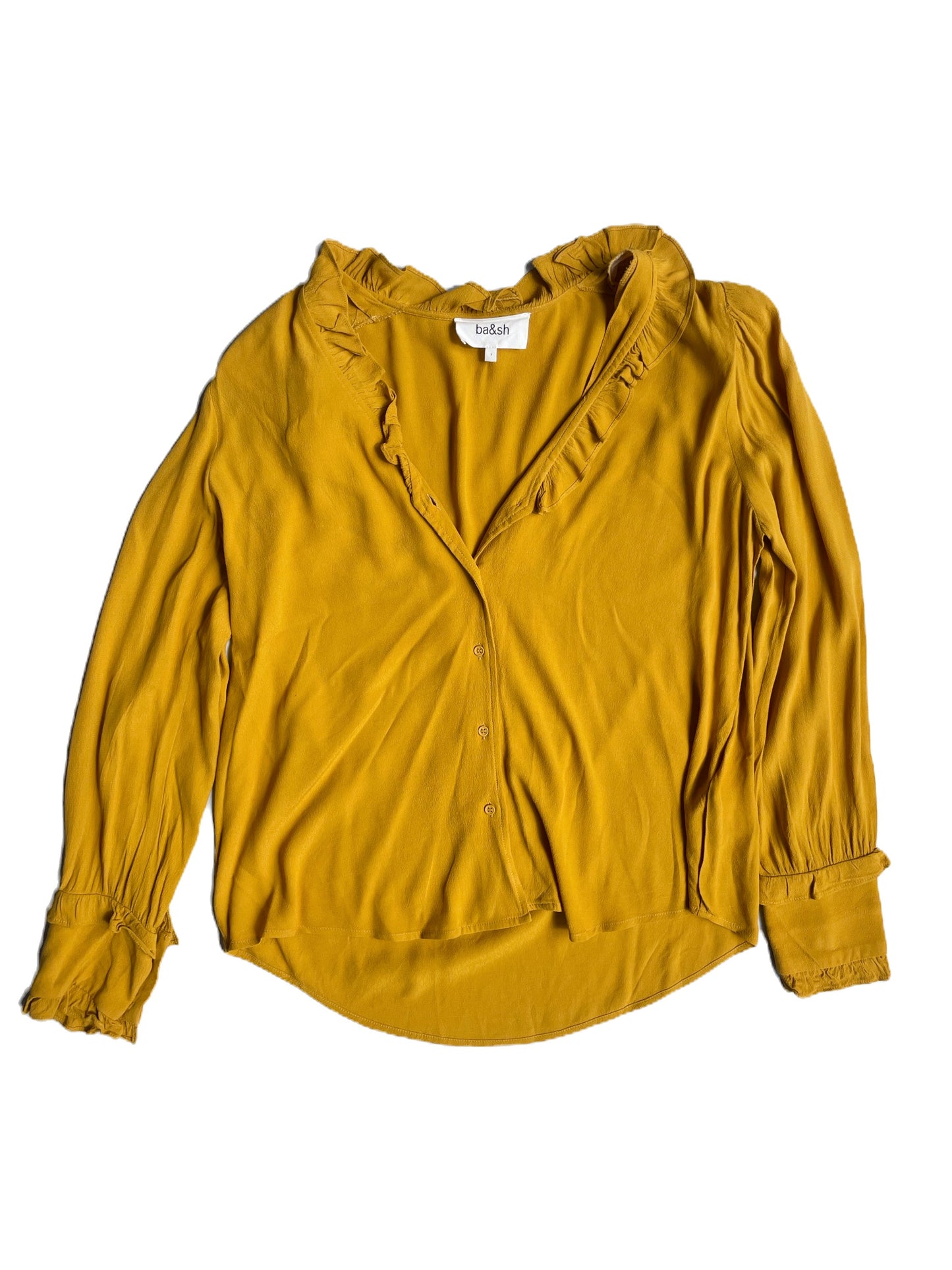 Ba&sh Yellow Shirt S image 0
