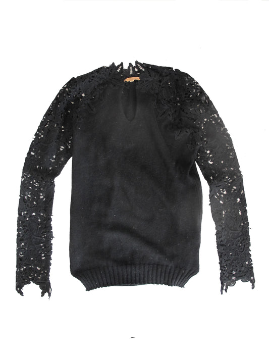 Ermanno Scervino Alpaca Lace Jumper UK 12 image 0