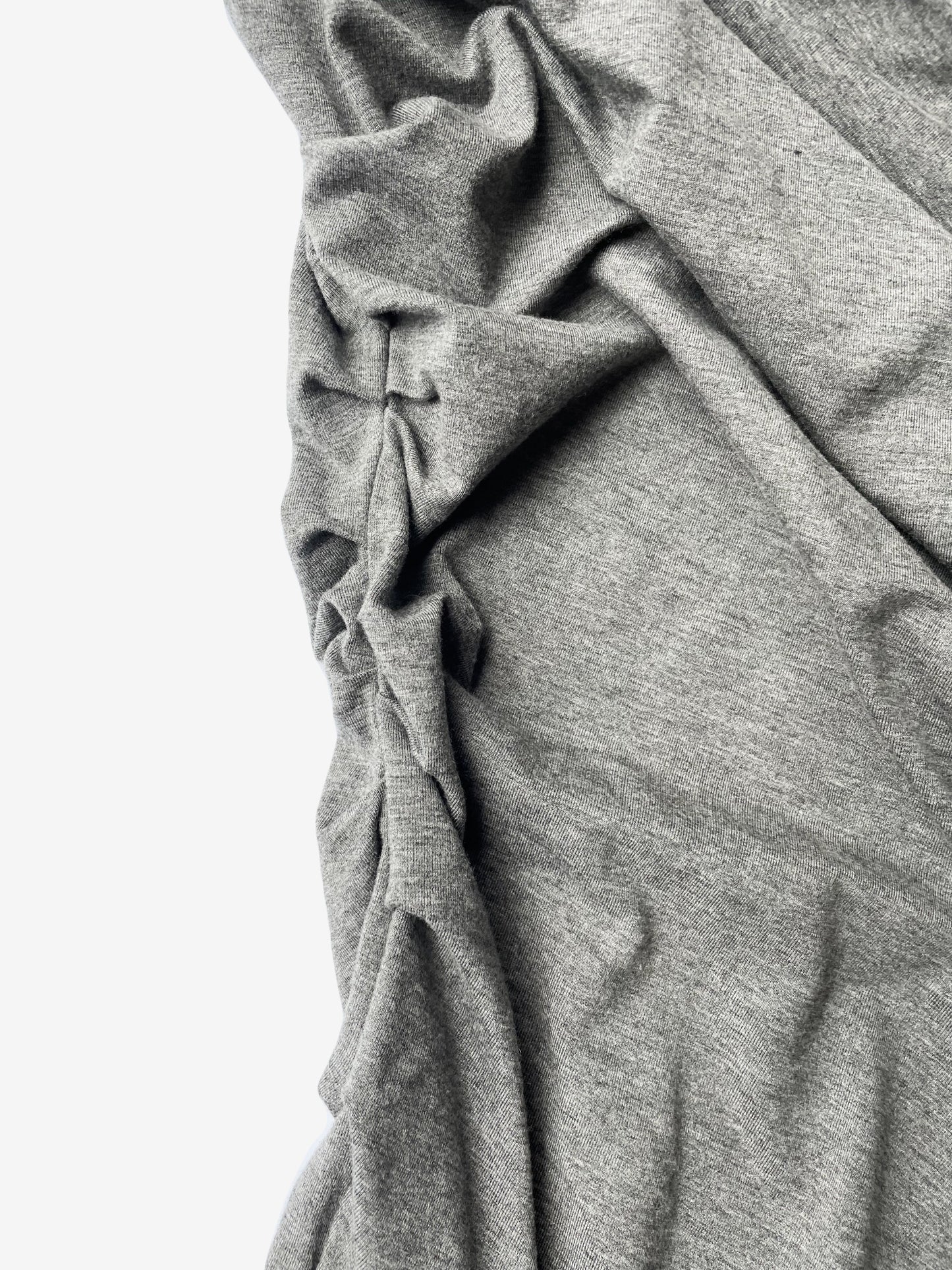 Diane Von Furstenberg Grey Stretch Ruched Dress S image 4