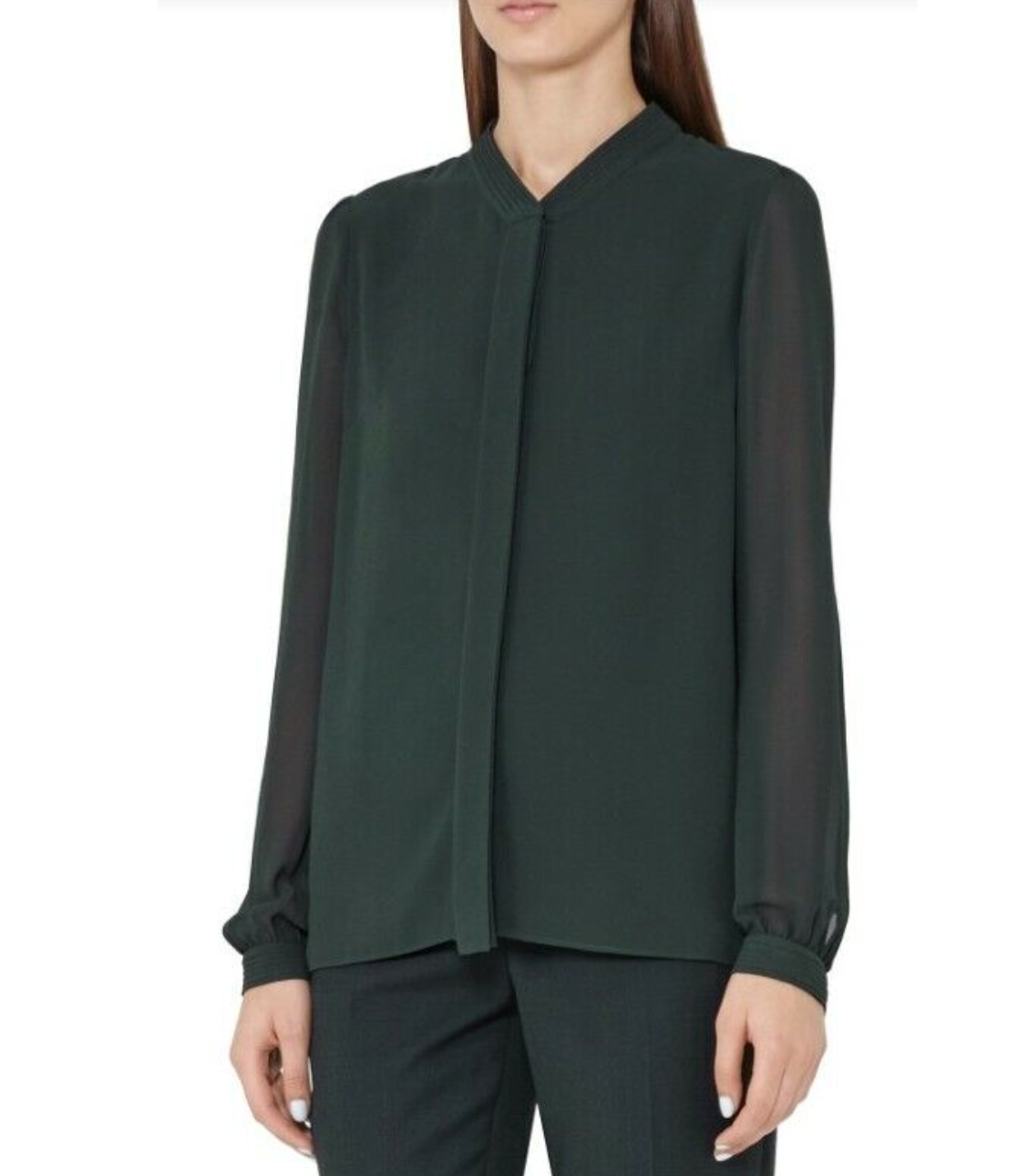 Reiss Green Blouse UK 8 image 1