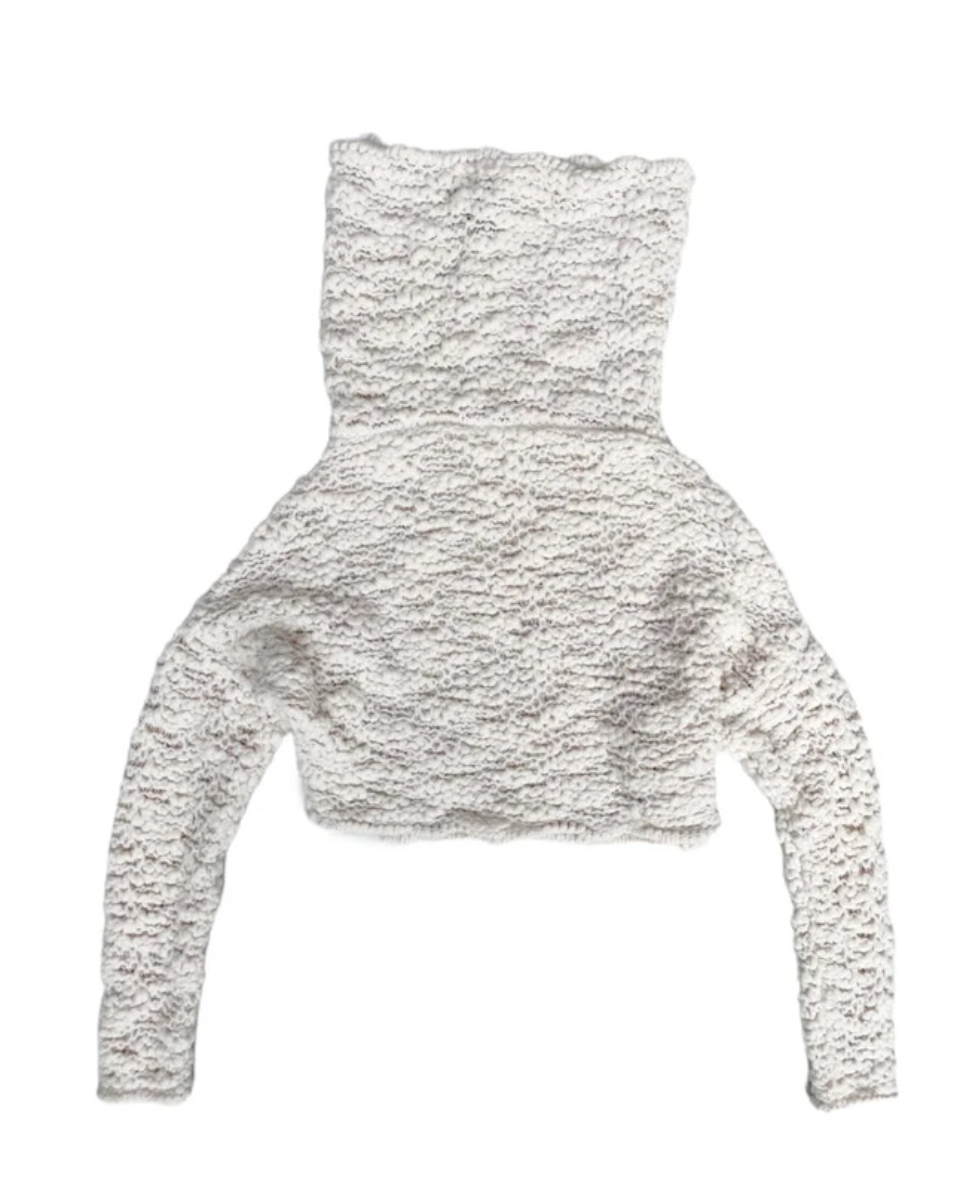 Sarah Pacini Cream Knit One Size image 1