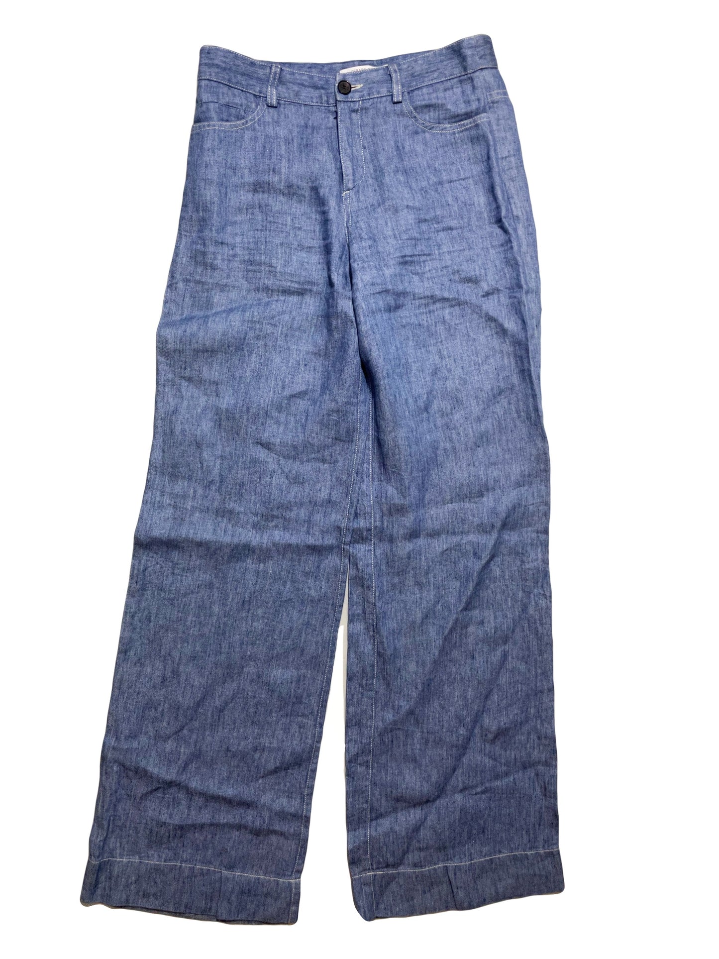 Gerard Darel Wide Leg Linen Trousers UK 8 image 0