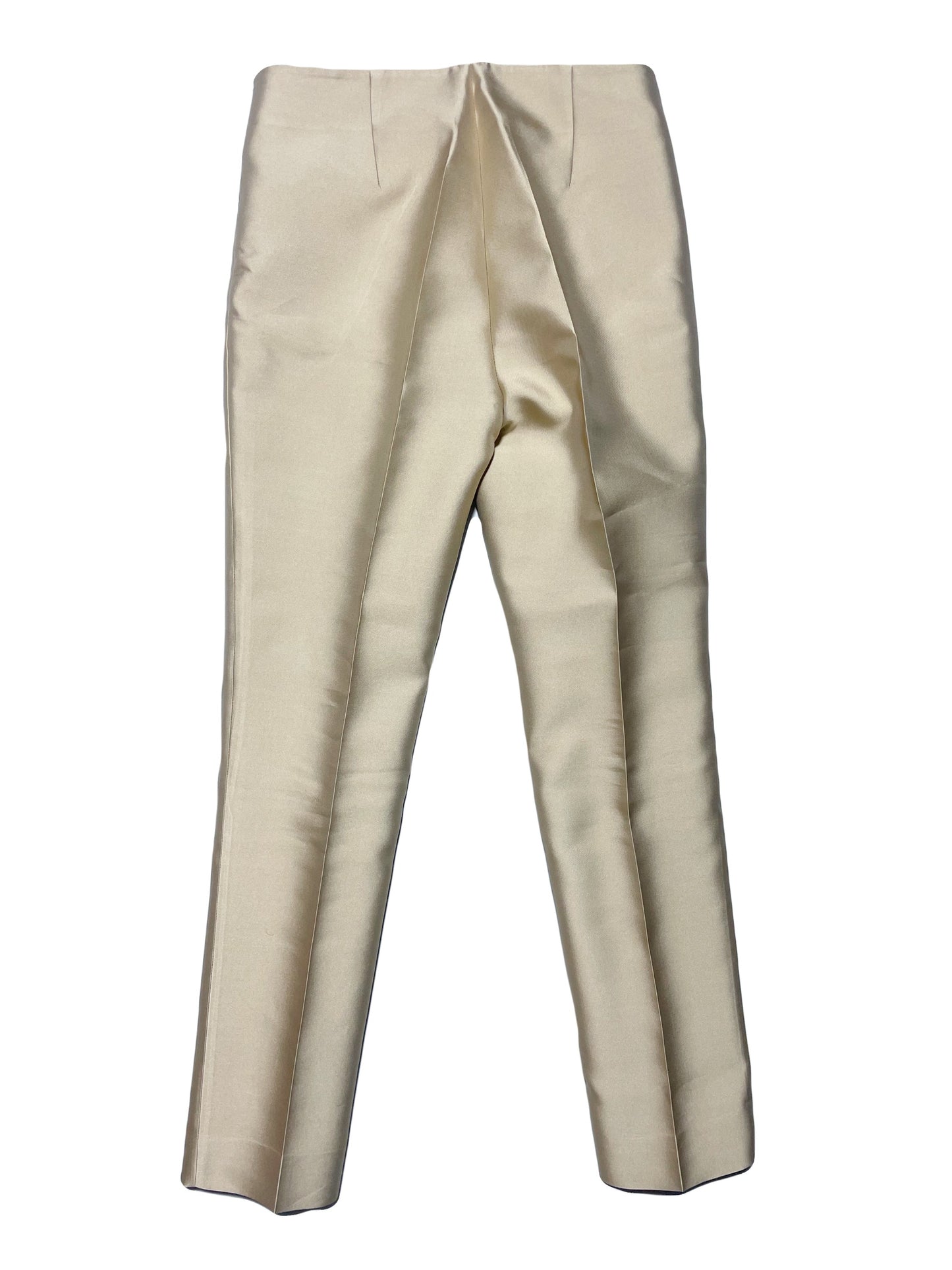 Philosphy Di Alberta Feretti Champagne Silk Trousers UK 6 image 1