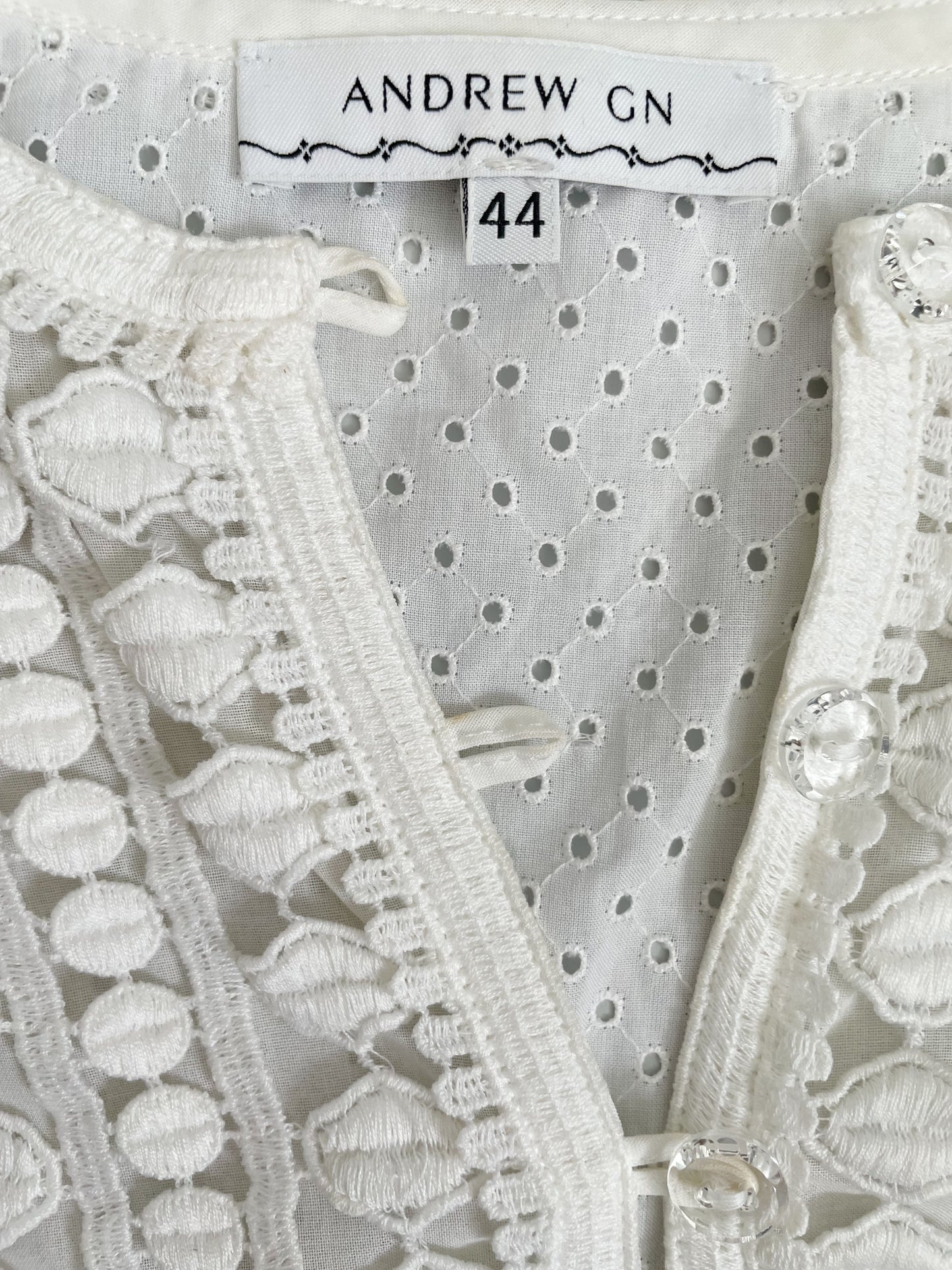 Andrew GN Cotton Blouse UK 16 image 1