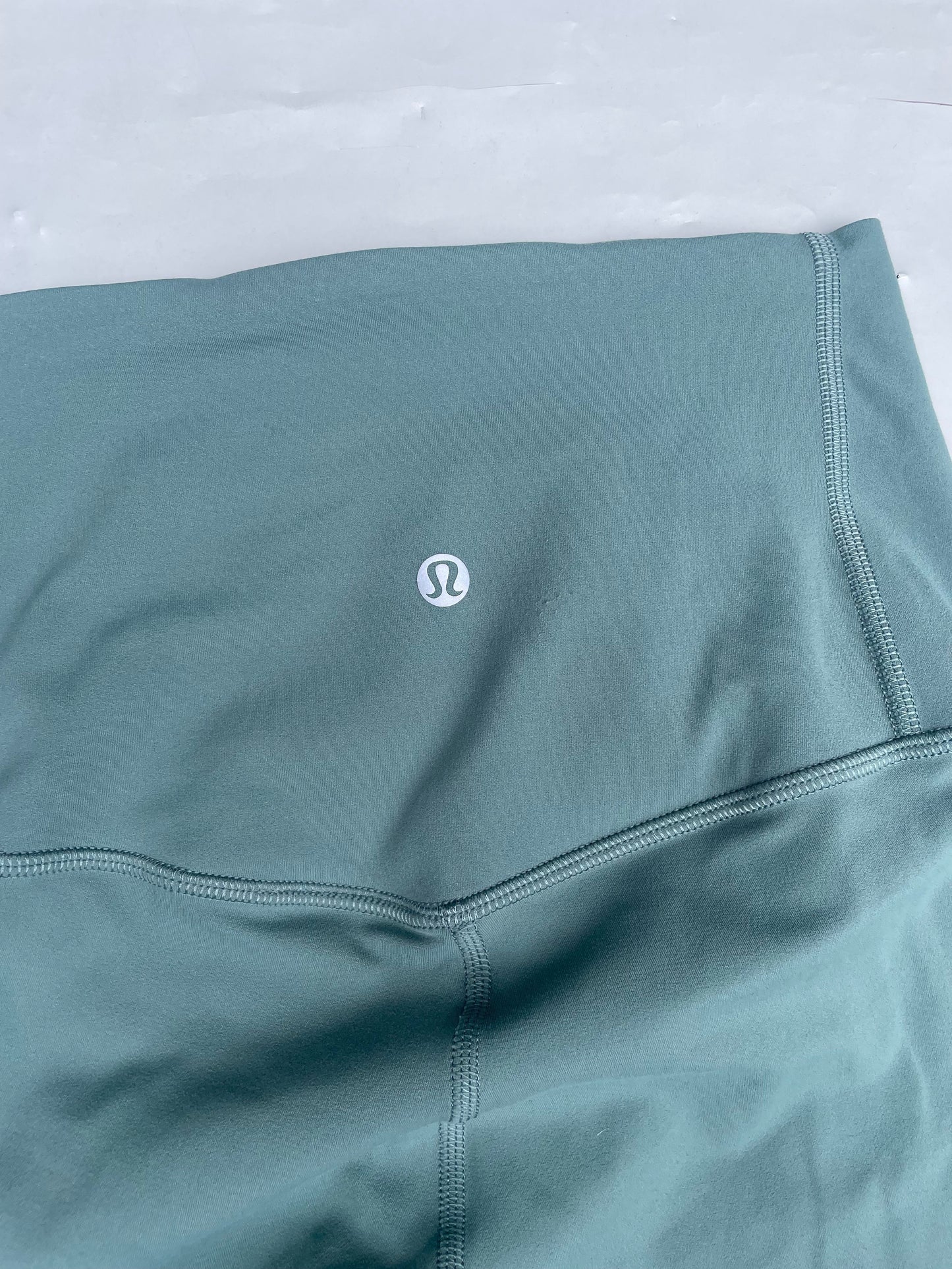 Lululemon Cropped Teal Leggings UK 6 image 2