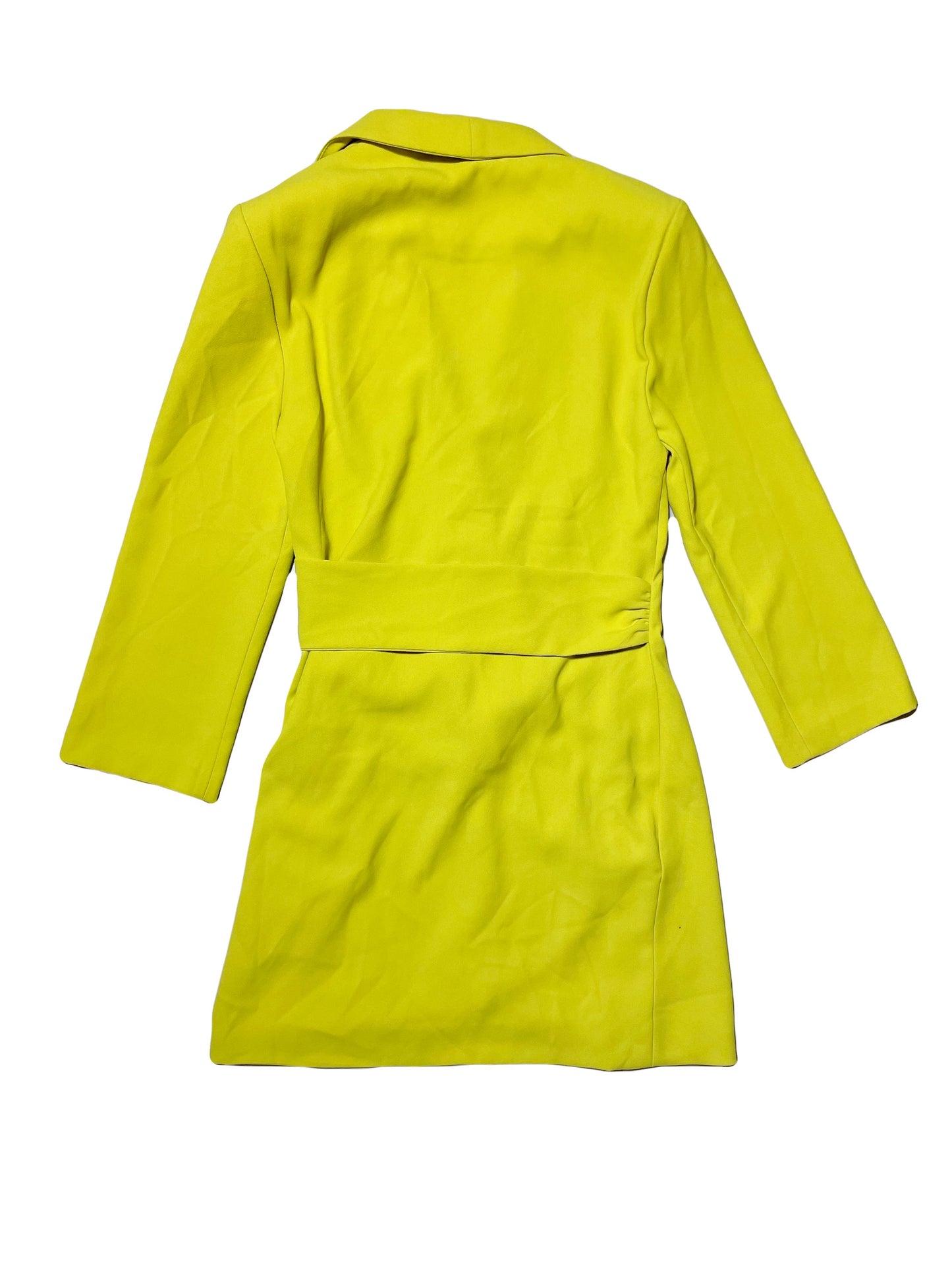 Zara Bright Yellow Wrap Dress M image 1