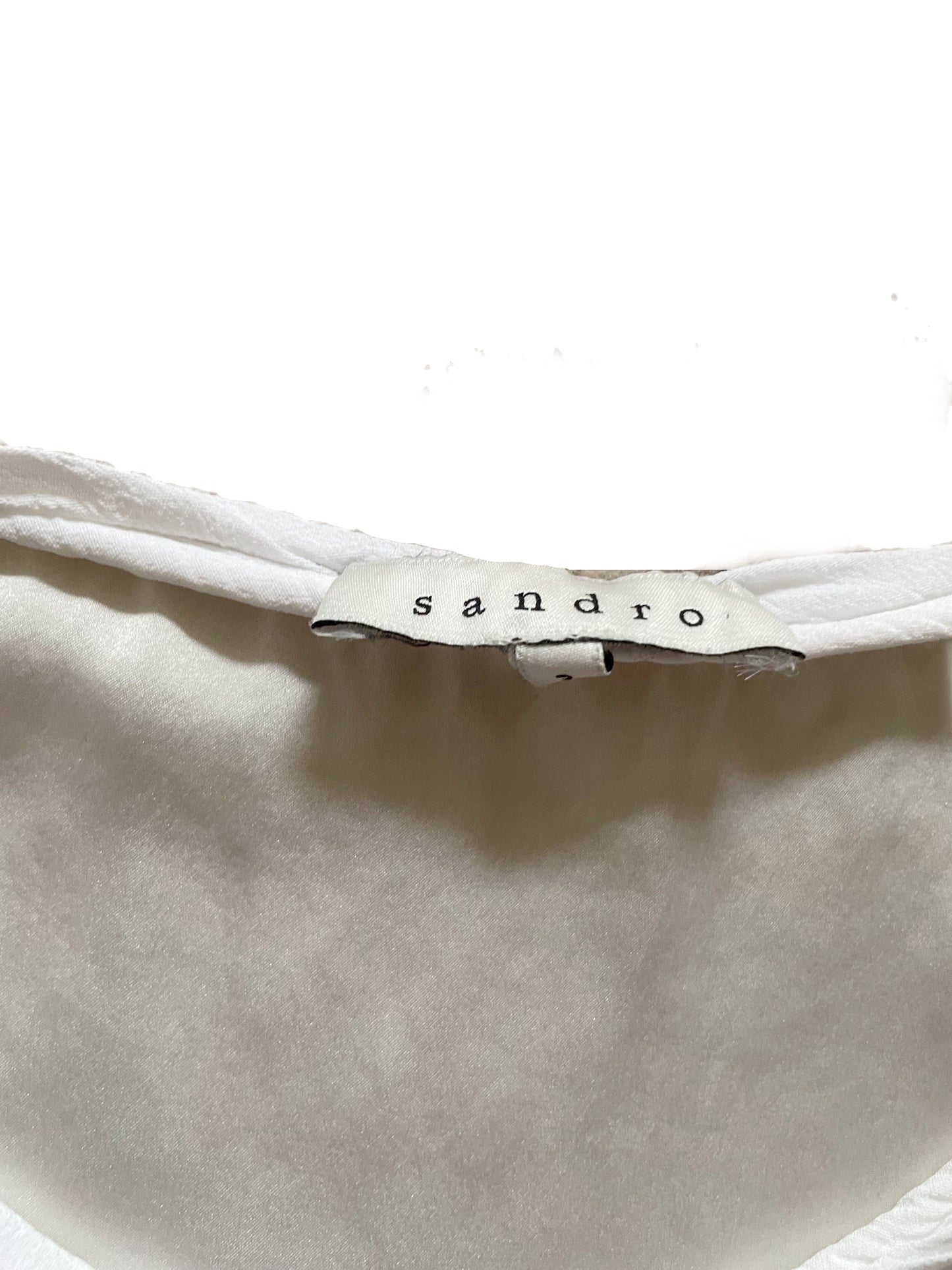 Sandro White Blouse M image 2
