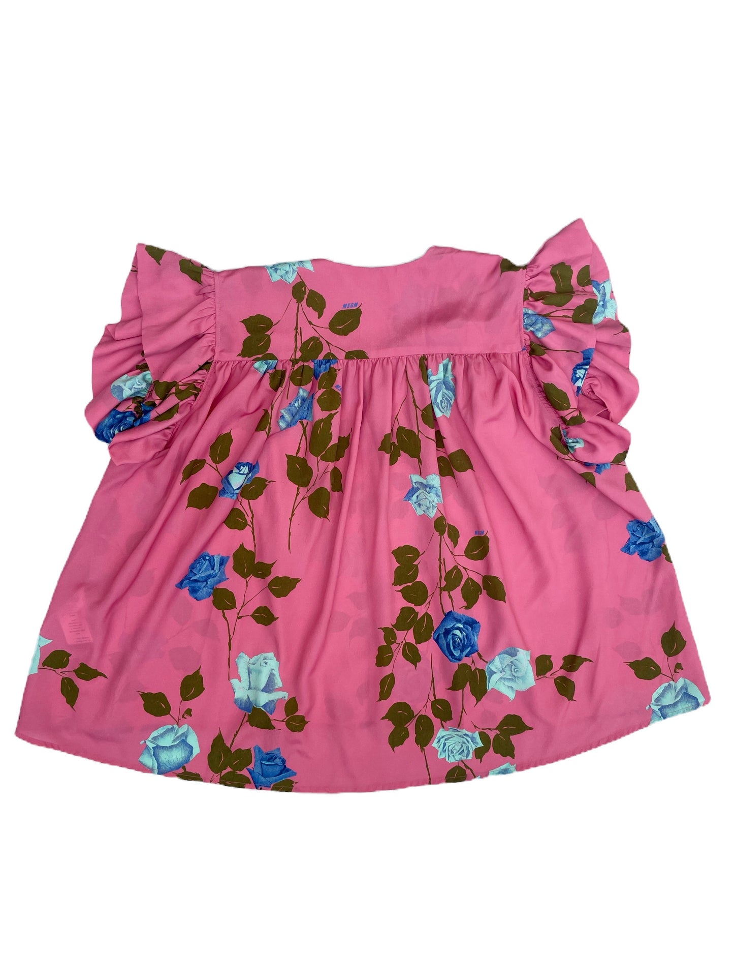 MSGM Pink Floral Blouse UK 8 image 1
