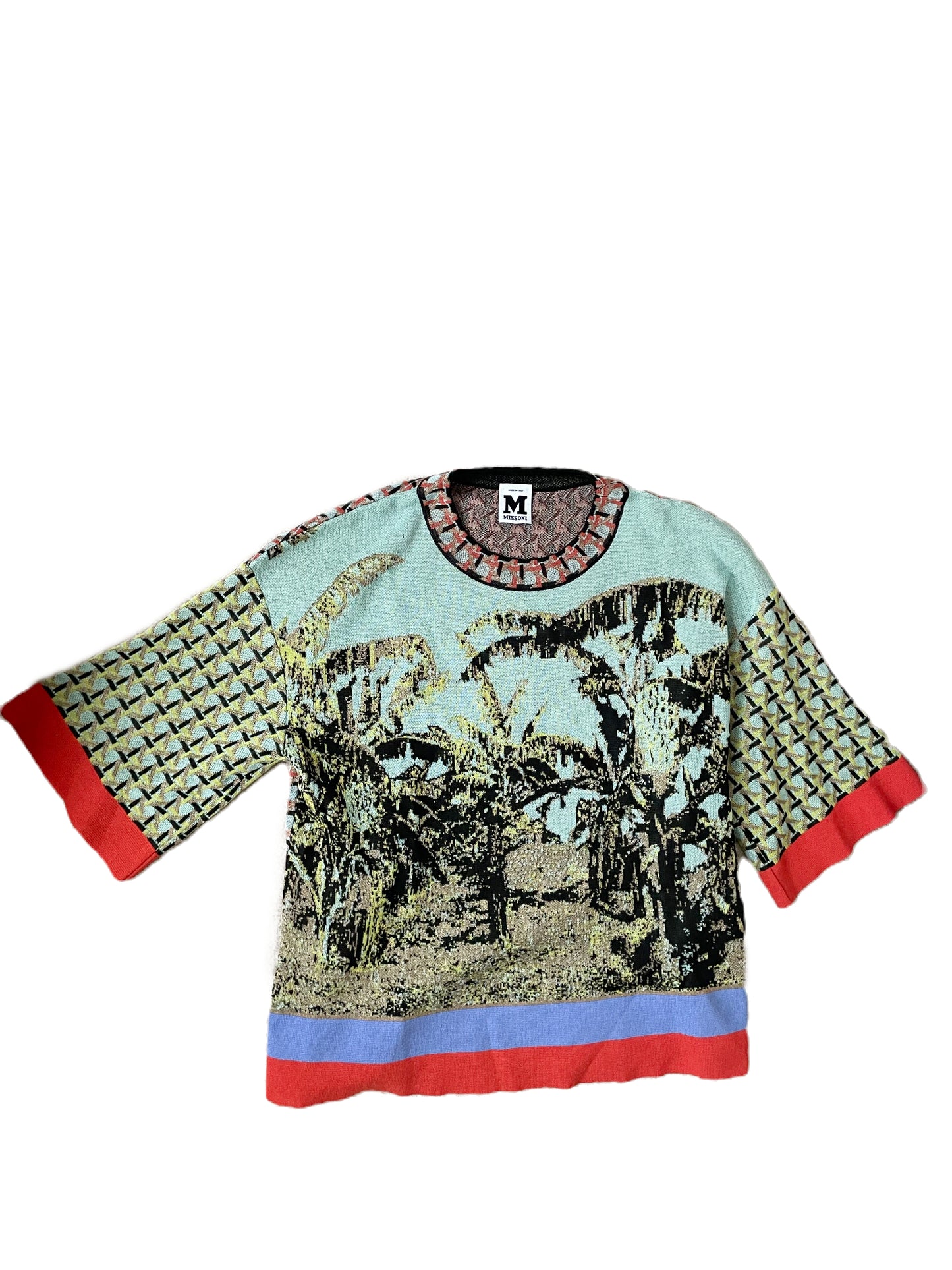 M Missoni Short Sleeved Printed Top S image 0