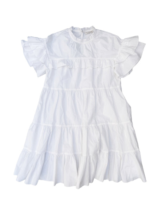 Ulla Johnson White Cotton Tiered Dress UK 6 image 0