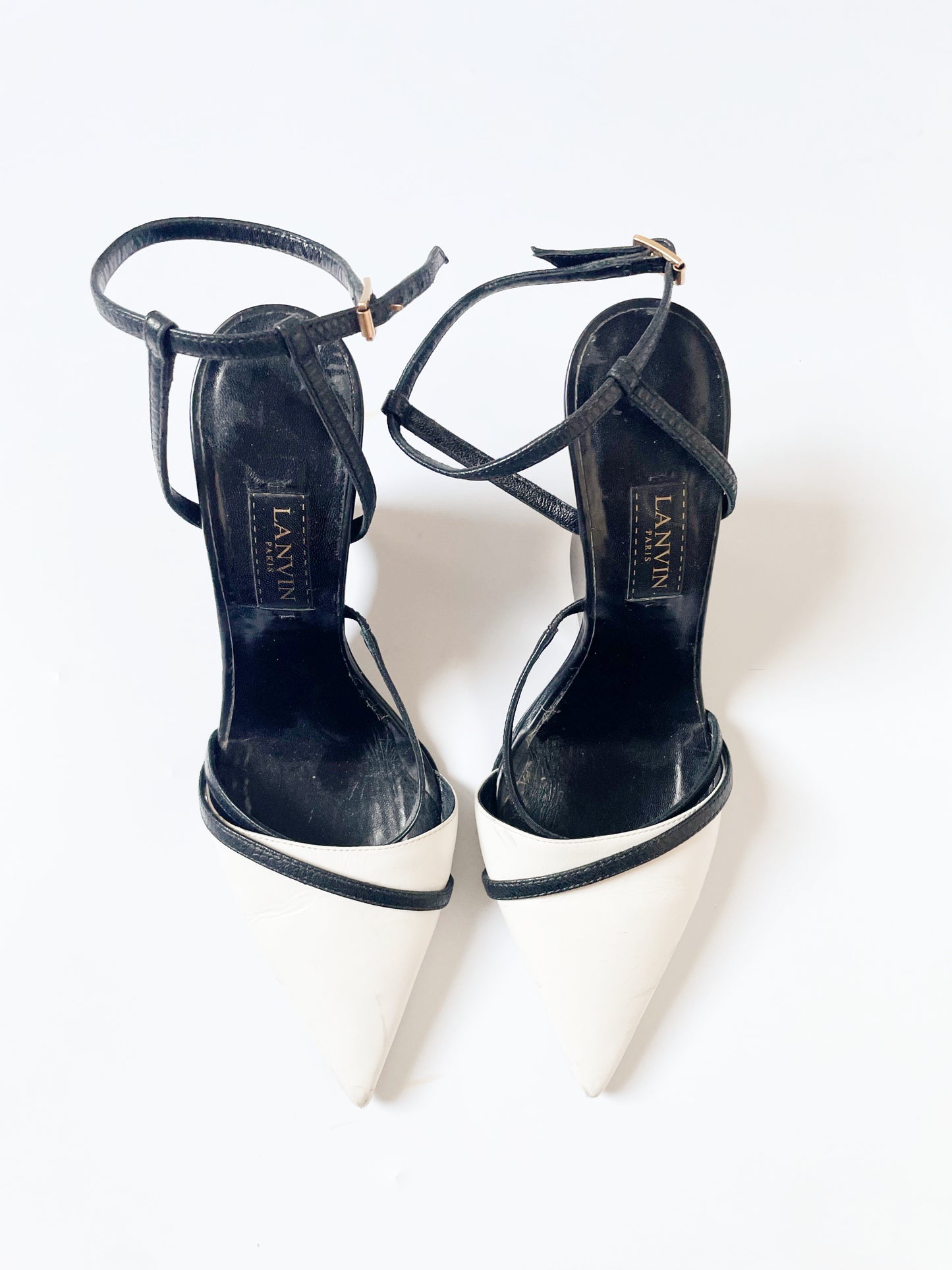 Lanvin White Pointed Heels UK 5.5 image 0