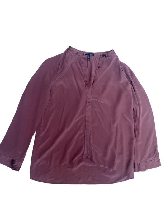 Eileen Fisher Purple Silk Shirt XS image 0