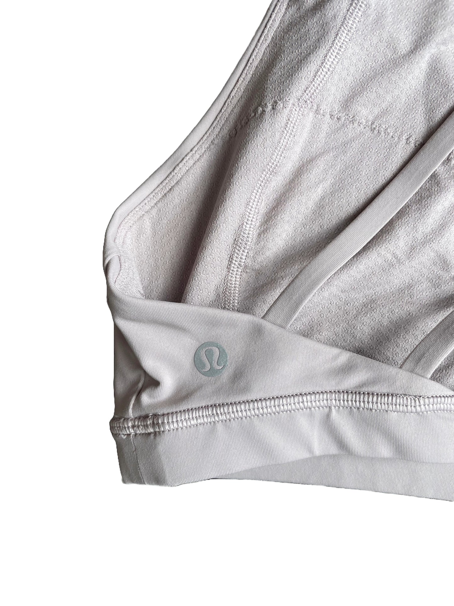 Lululemon Grey Cropped Sports Top M image 2