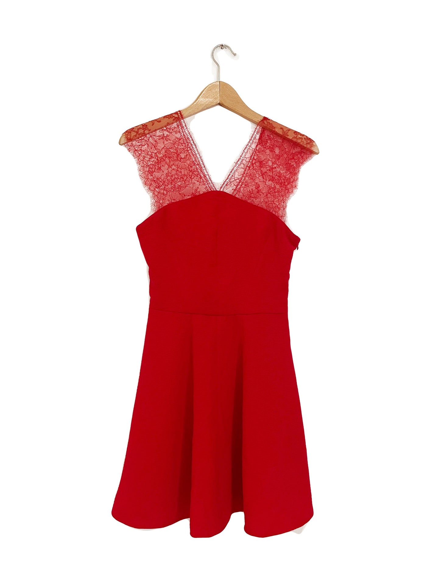 The Kooples Red Lace Dress XS image 0