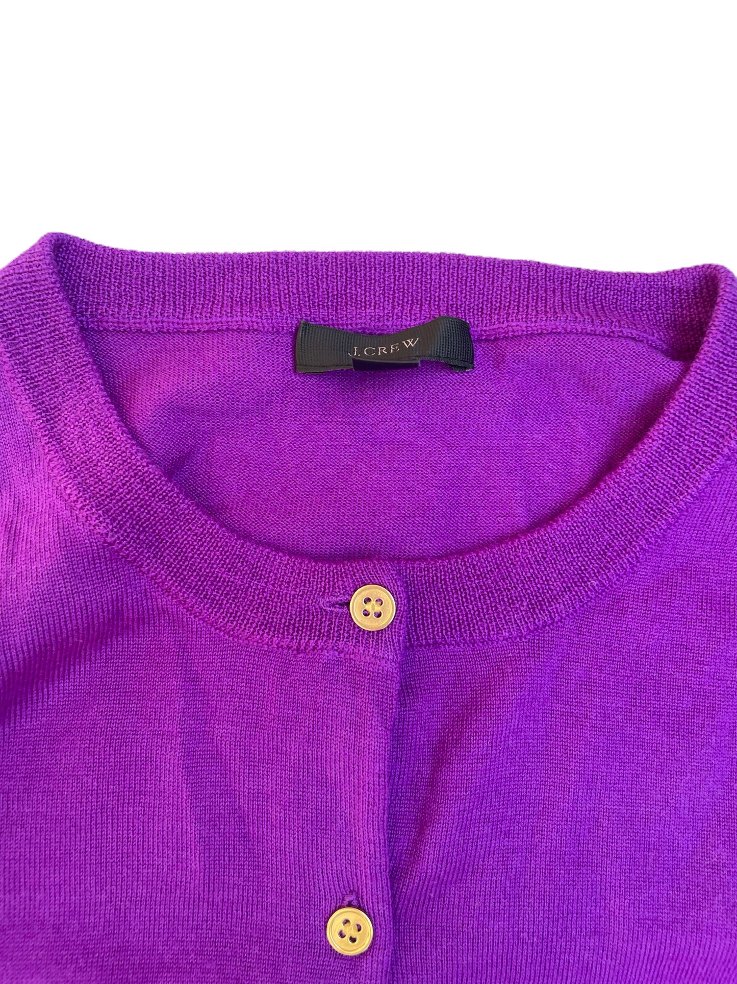 J.Crew Purple Wool Cardigan XS image 2