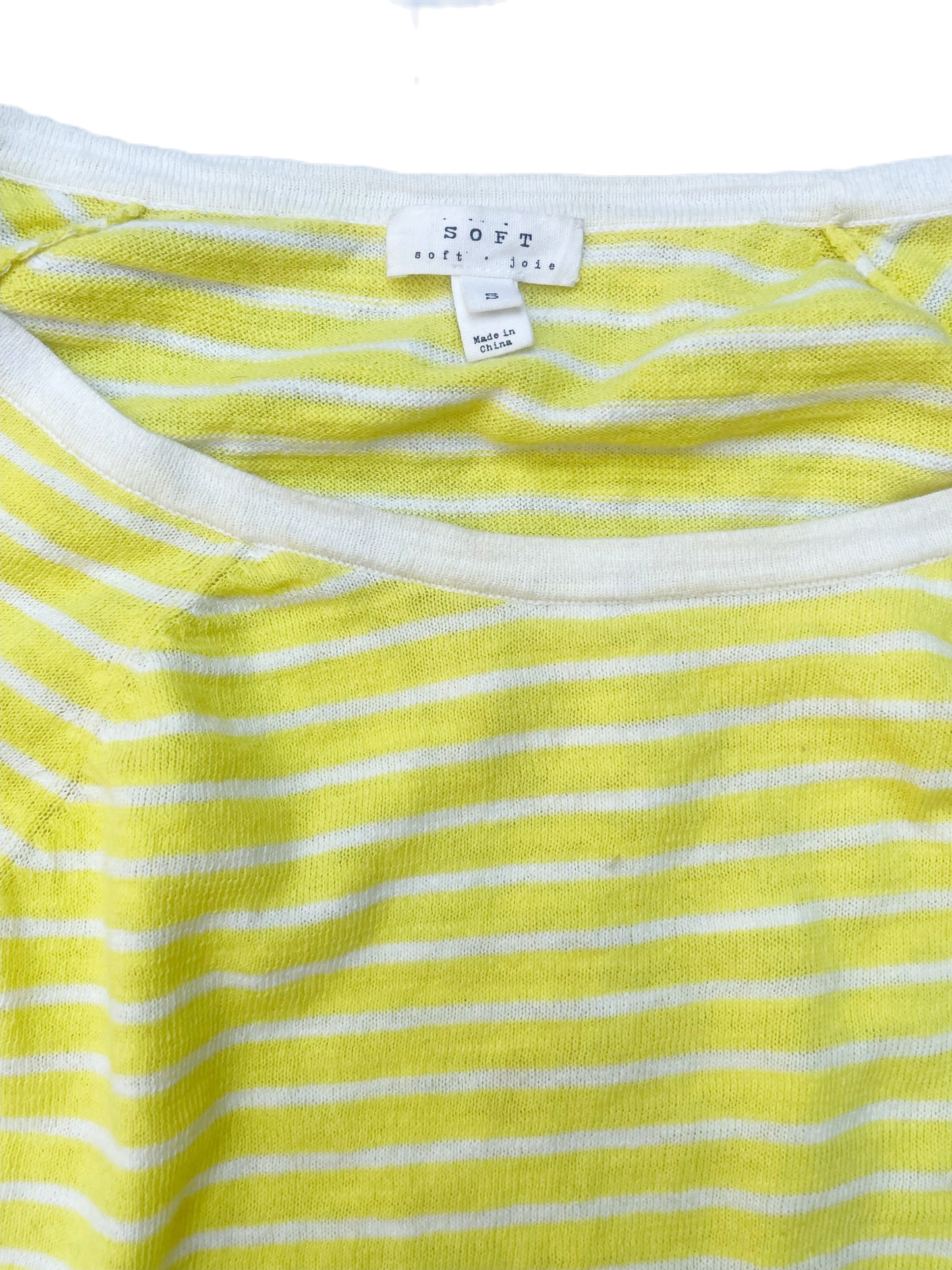 Joie Soft Cotton Yellow Knit S image 2