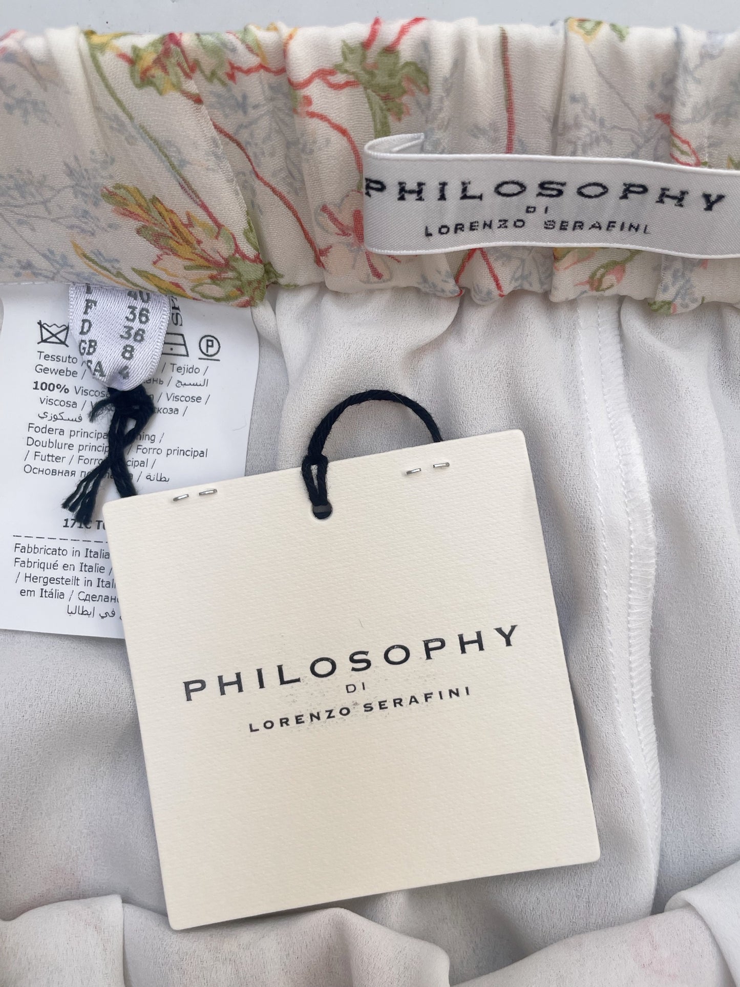 New With Tags Philosphy di Lorenzo Serafini Print Skirt UK 8 image 2