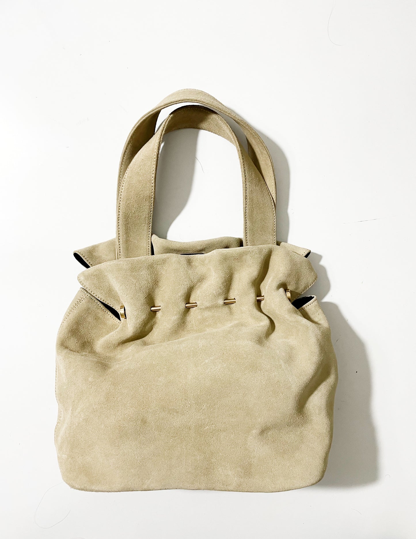 Reiss Suede Beige Tote image 1