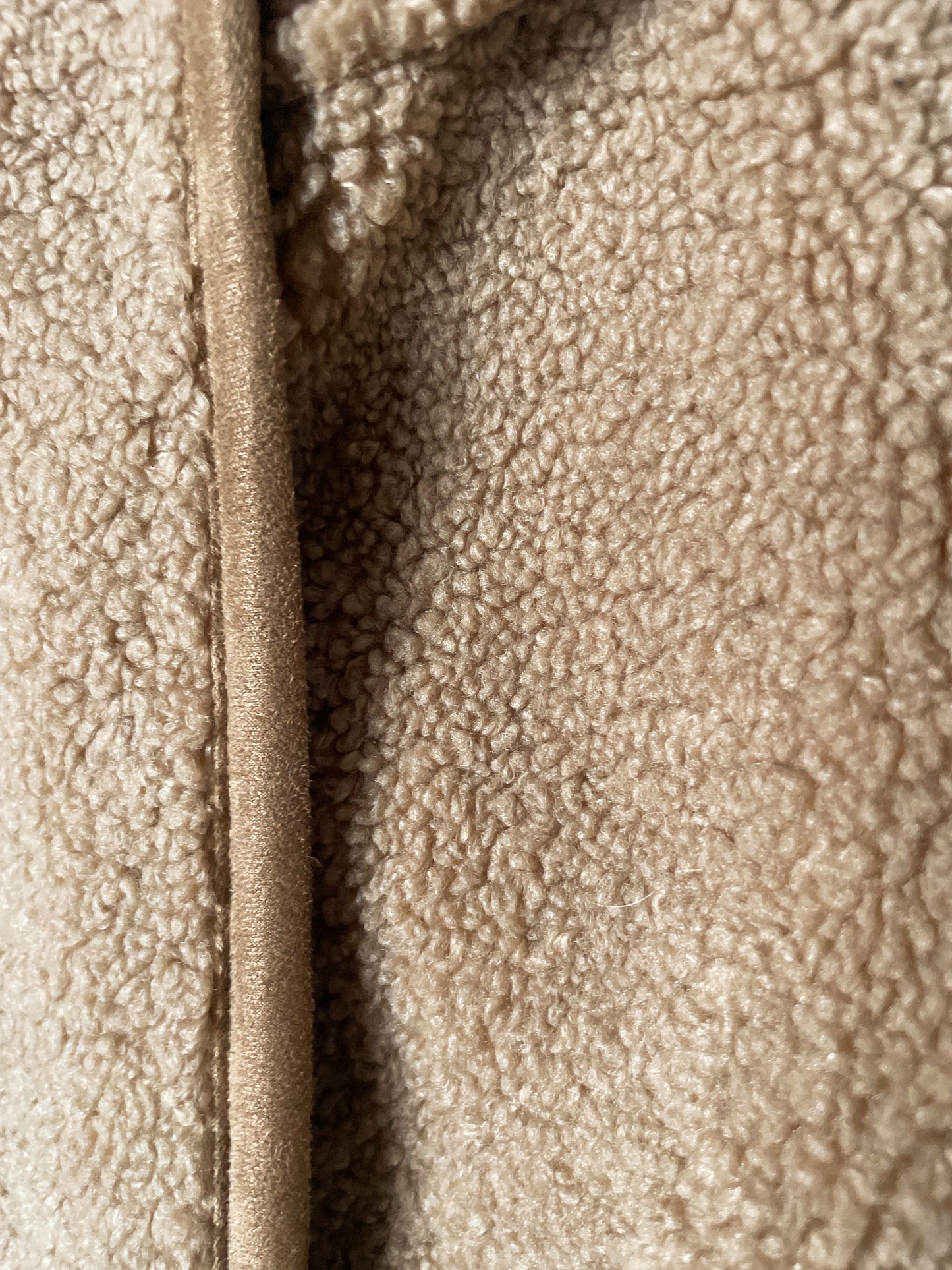 Vince Oversized Camel Teddy Coat XS image 2
