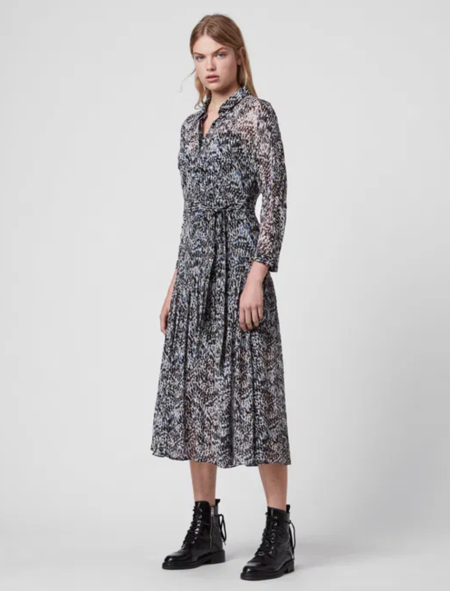 All Saints Eley Mara Dress UK 14 image 1