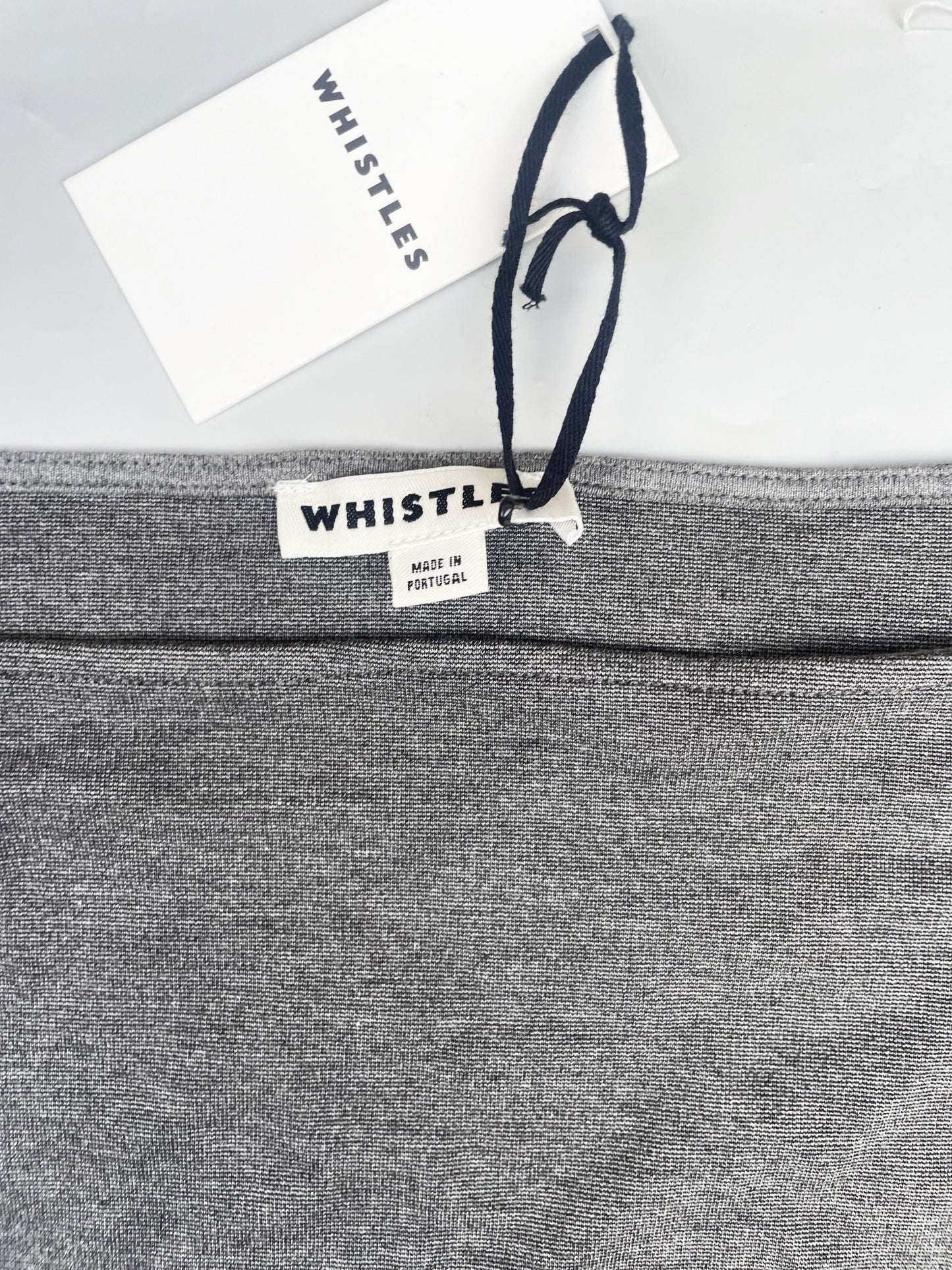 New With Tags Whistles Grey Jersey Top UK 8 image 2