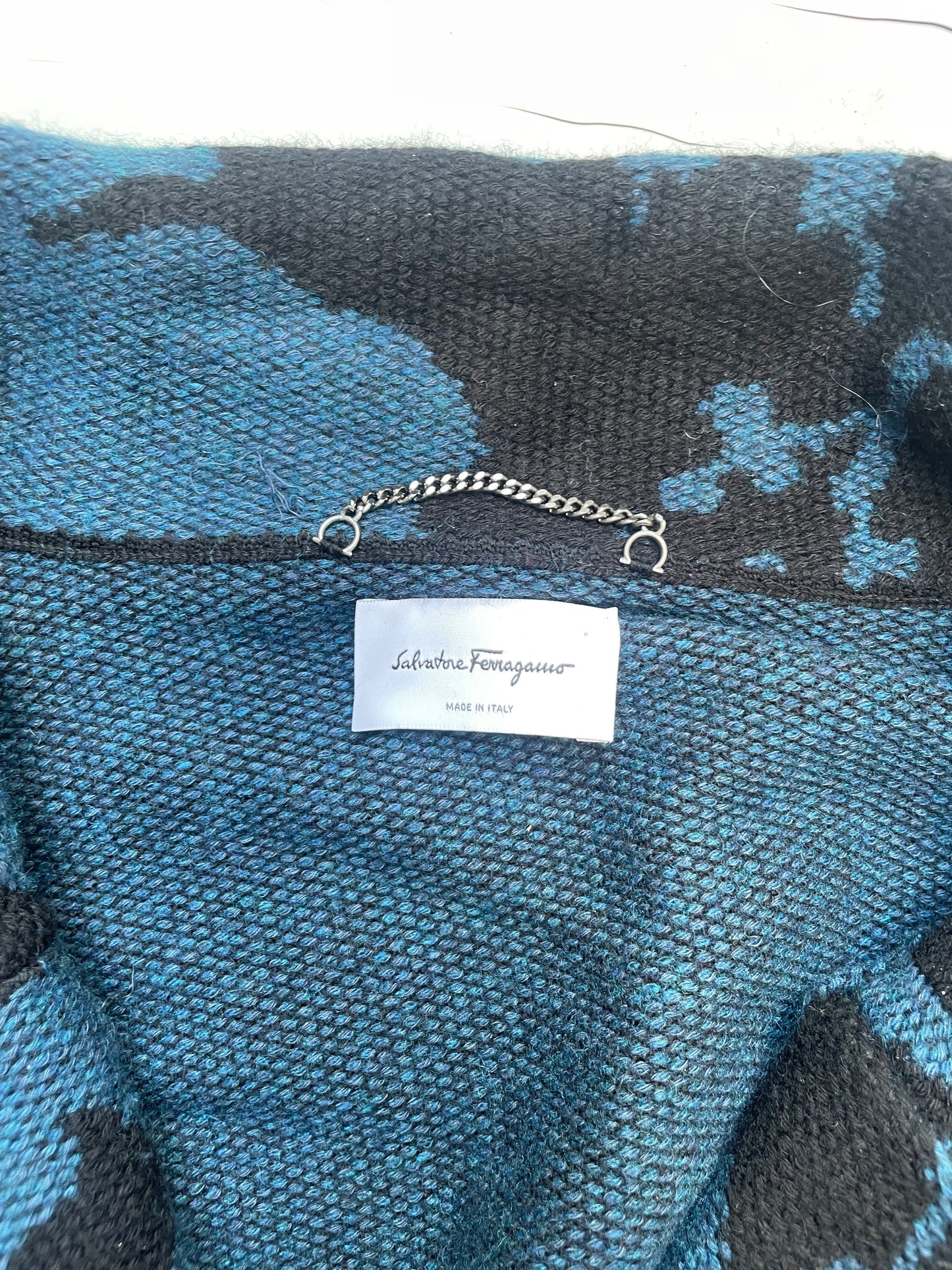 Salvatore Ferragamo Blue Knit CardiganS image 2