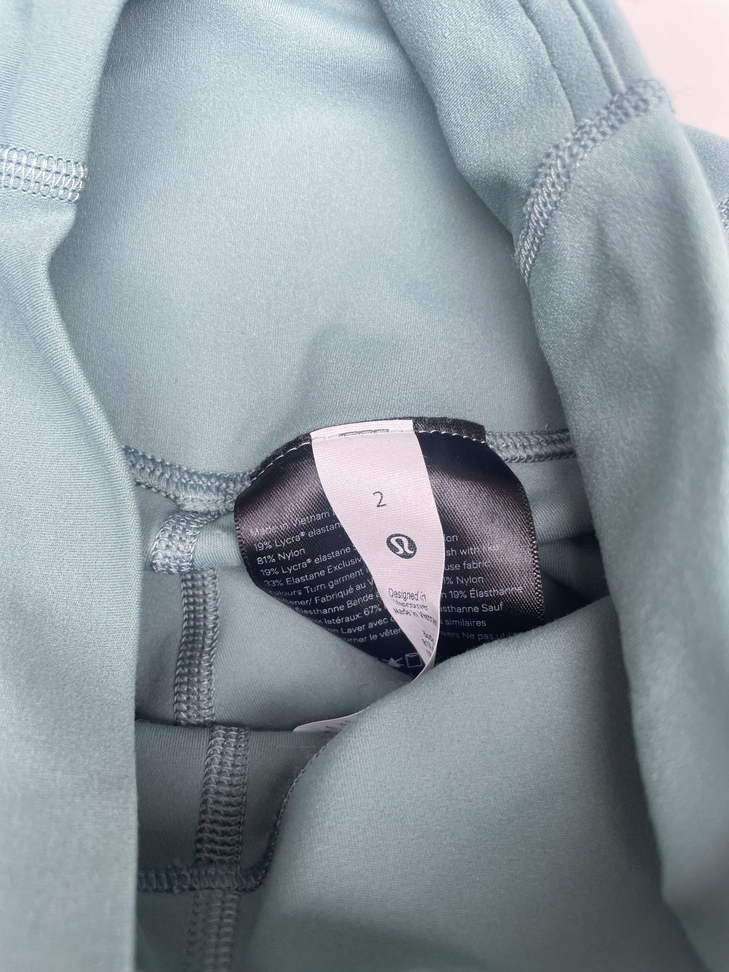 Lululemon Cropped Teal Leggings UK 6 image 3