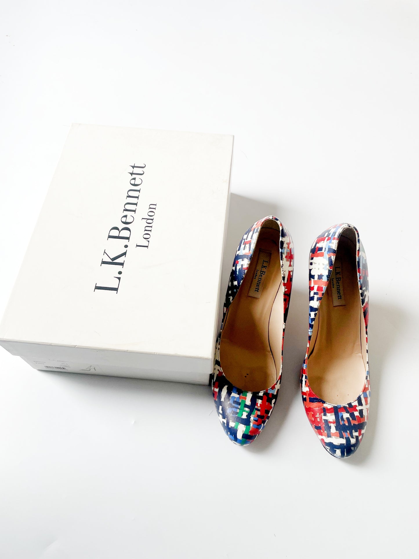 LK Bennett Patent Coral Pumps UK 4.5 image 0
