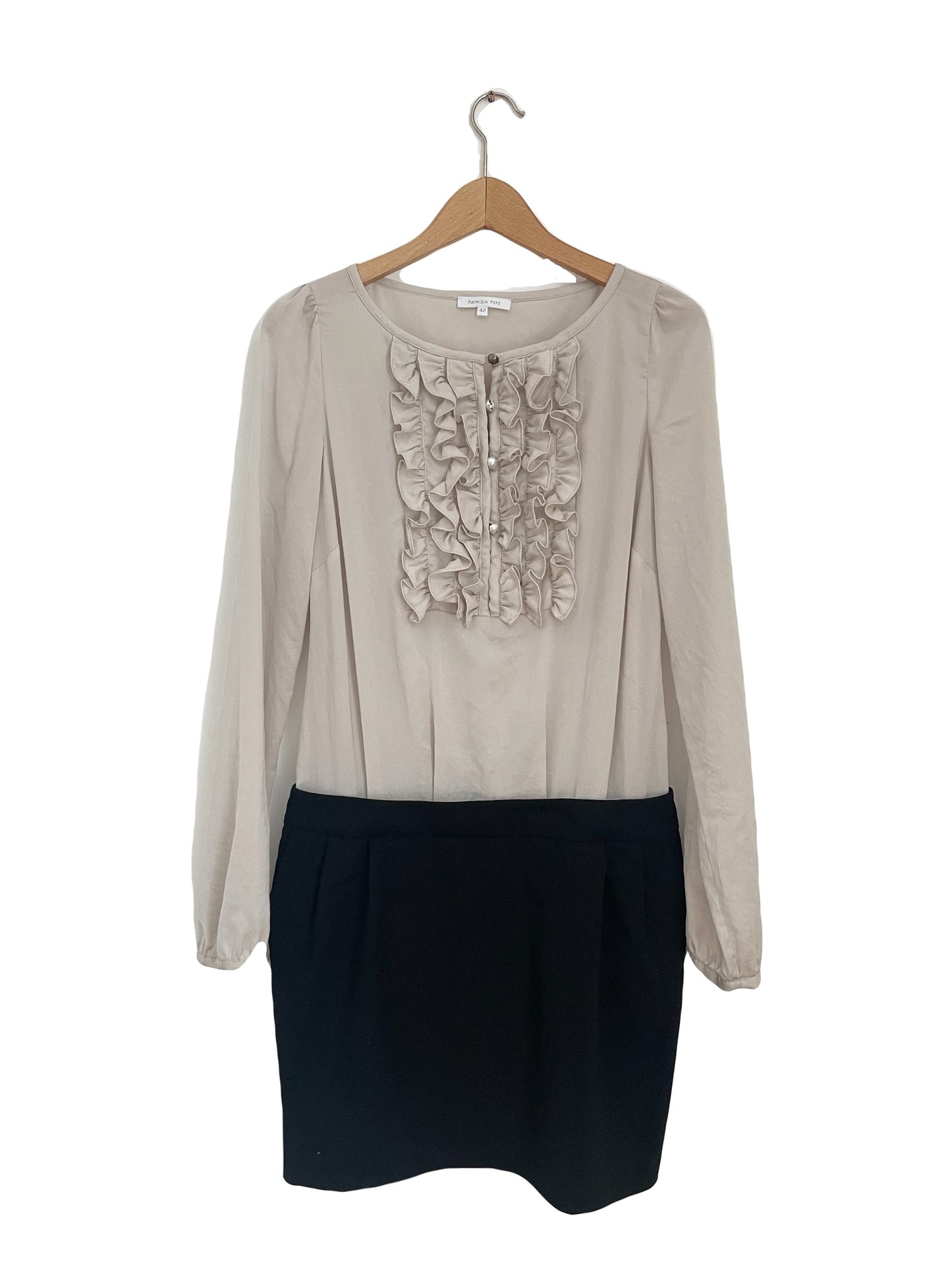 Patrizia Pepe Ruffle Dress UK 10 image 0