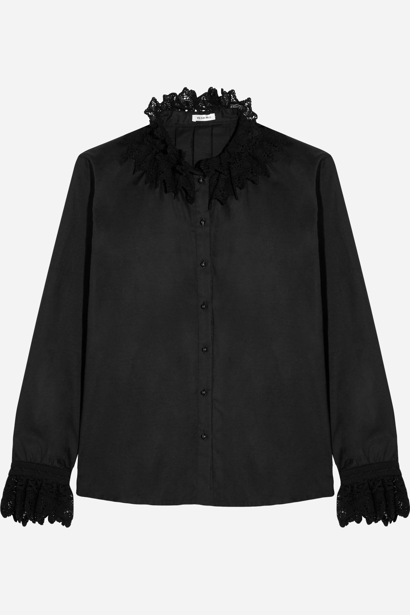 Vilshenko Lace Trimmed Shirt UK 10 image 1