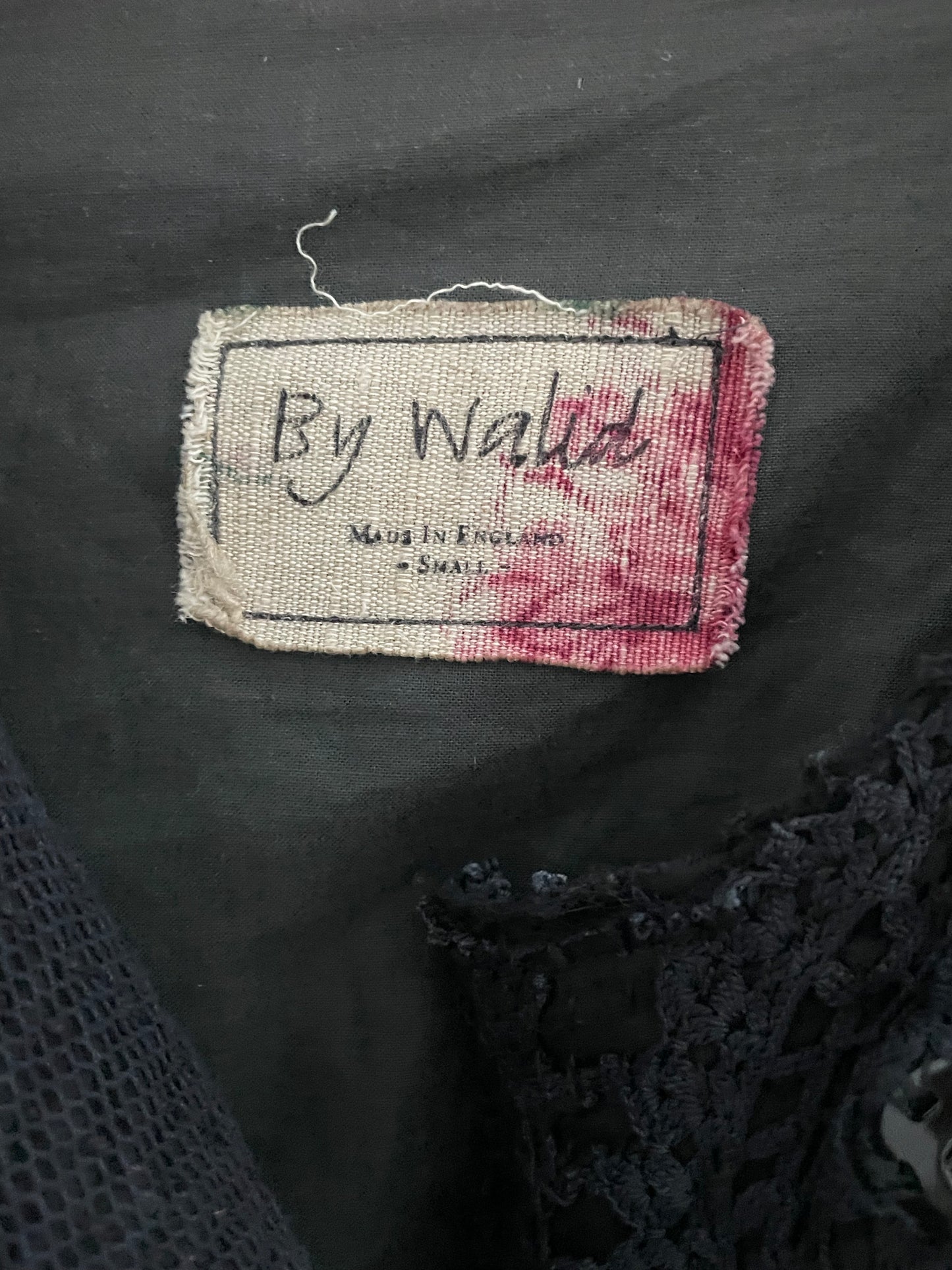 By Walid Black Embroidered Coat S image 4