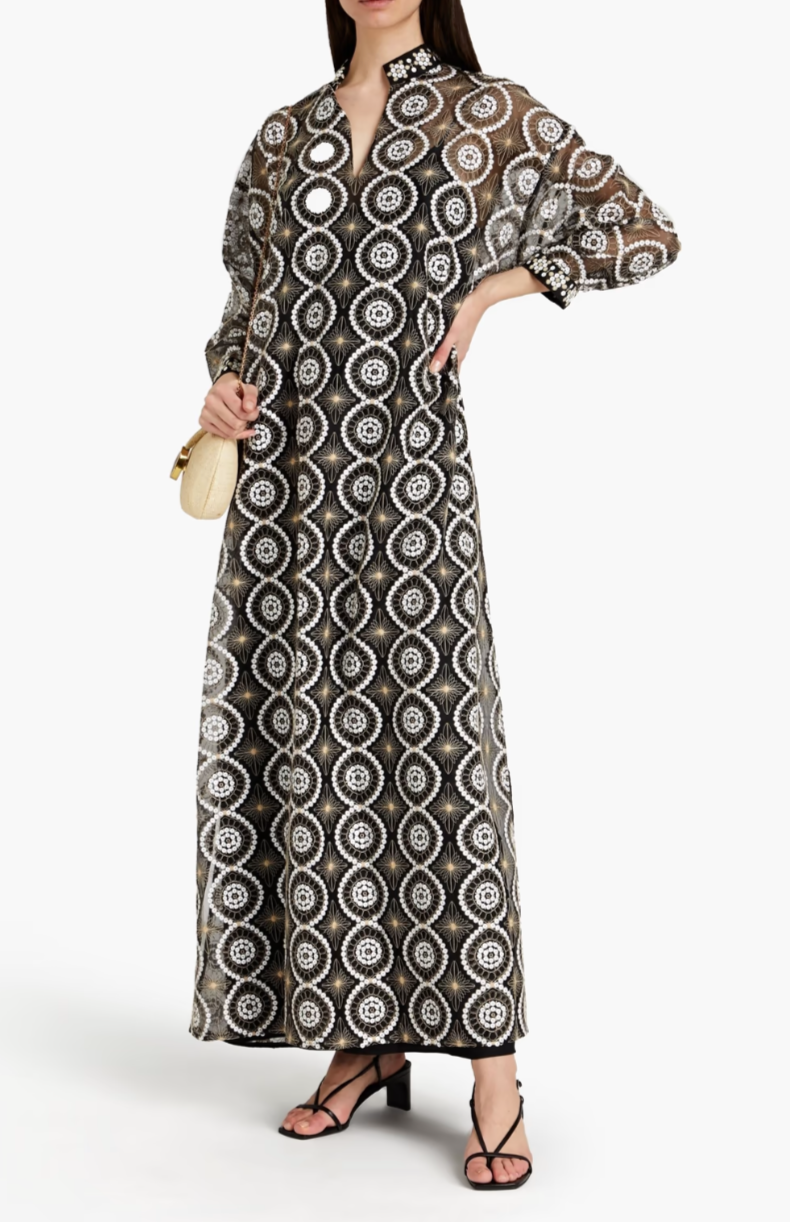 Tory Burch Embroidered Coat UK 10 image 1