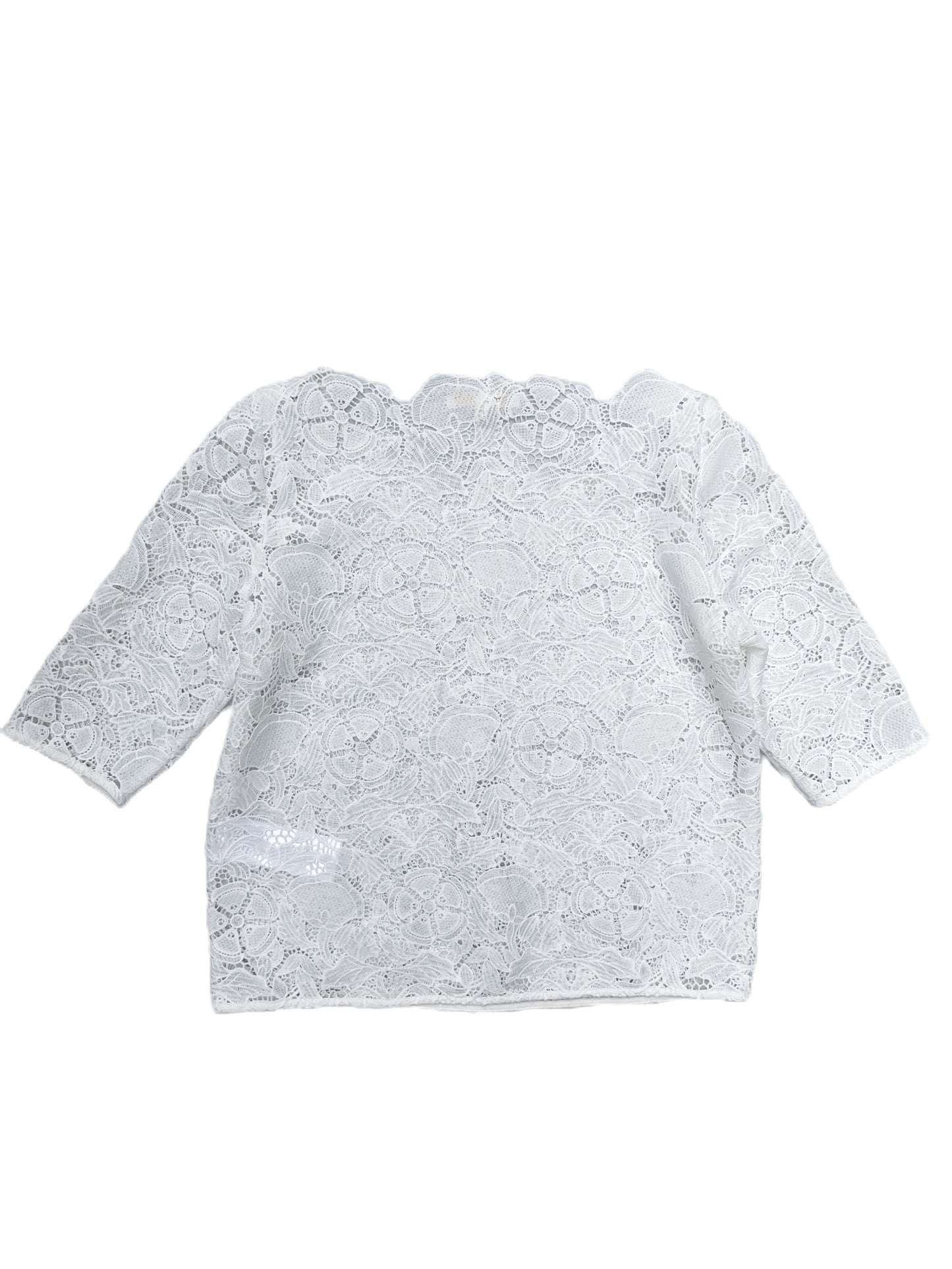 Maje White Lace Top S image 2