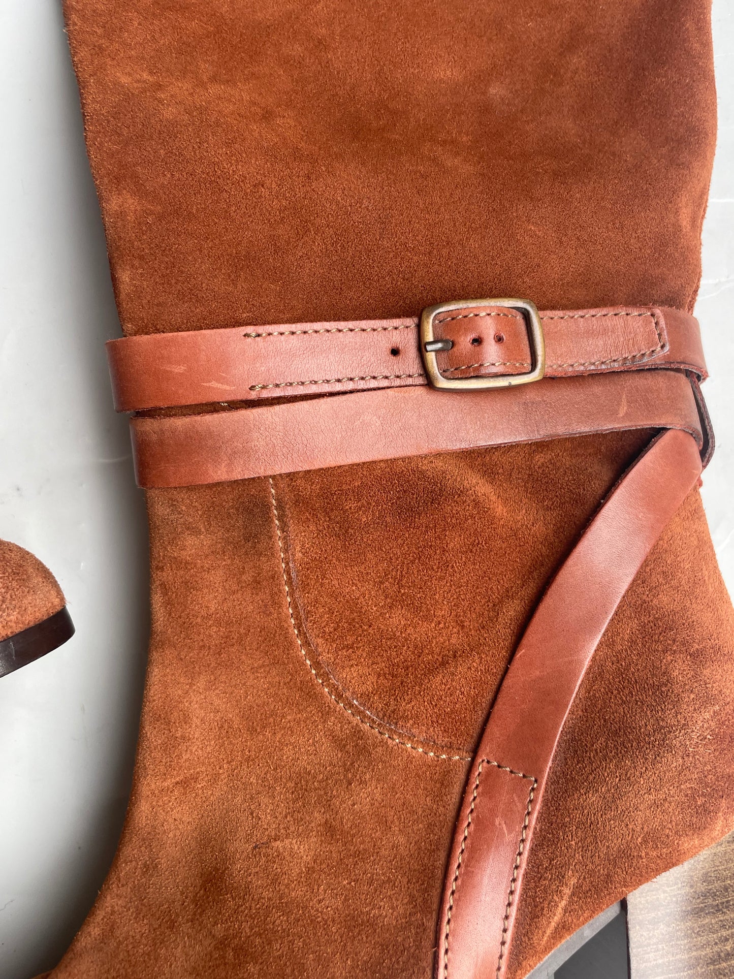 Dune Camel Suede Boots UK 6 image 6