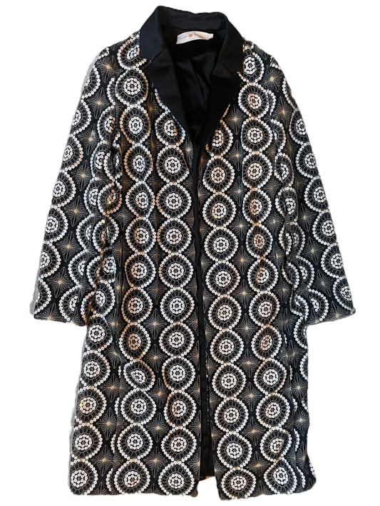Tory Burch Embroidered Coat UK 10 image 0
