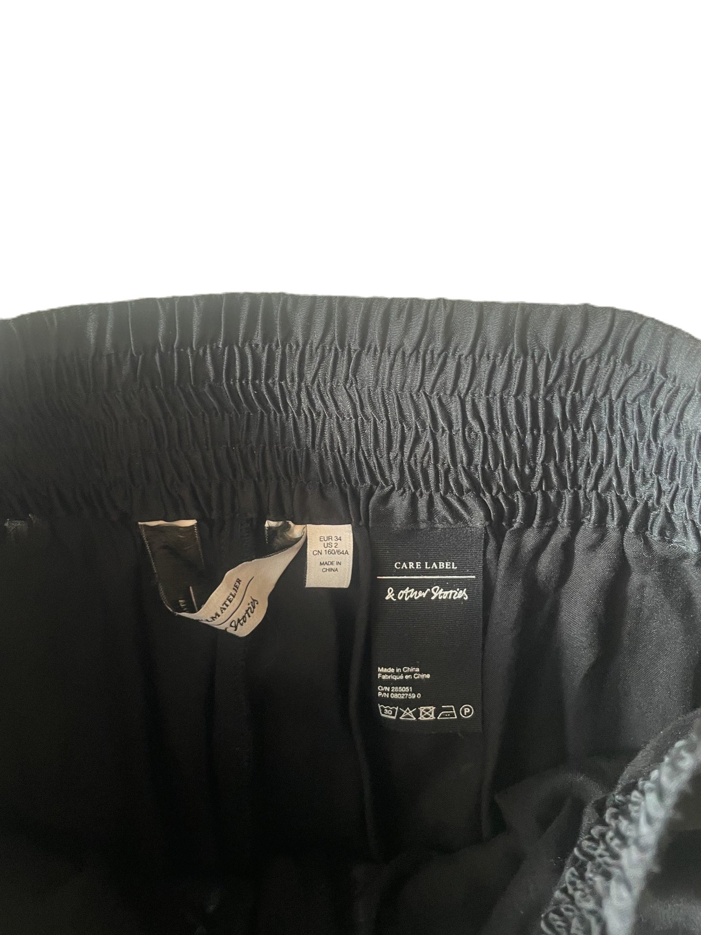& Other Stories Wide Leg Satin Trousers UK 6 image 2