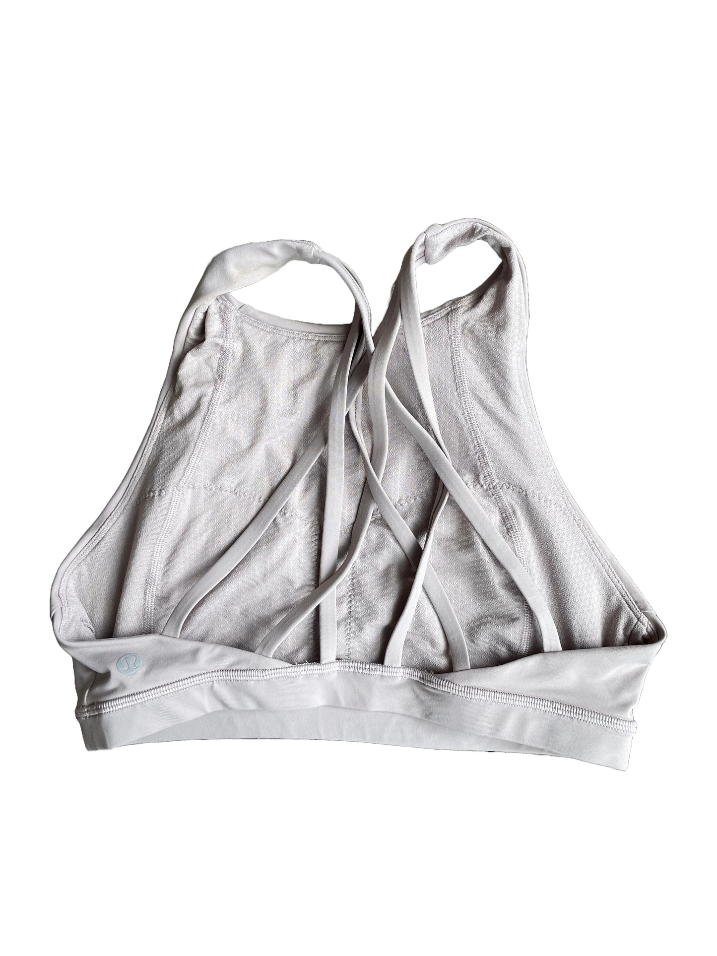 Lululemon Grey Cropped Sports Top M image 1
