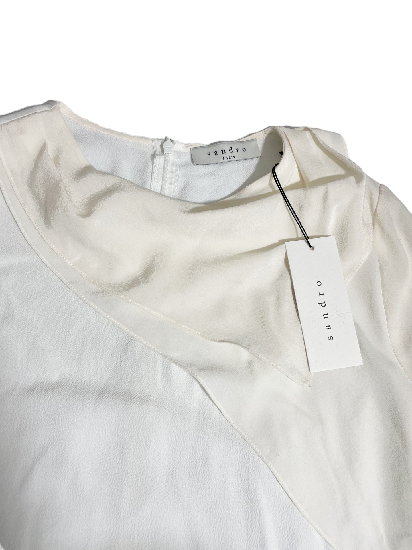 New With Tags Sandro Drape Top S image 2