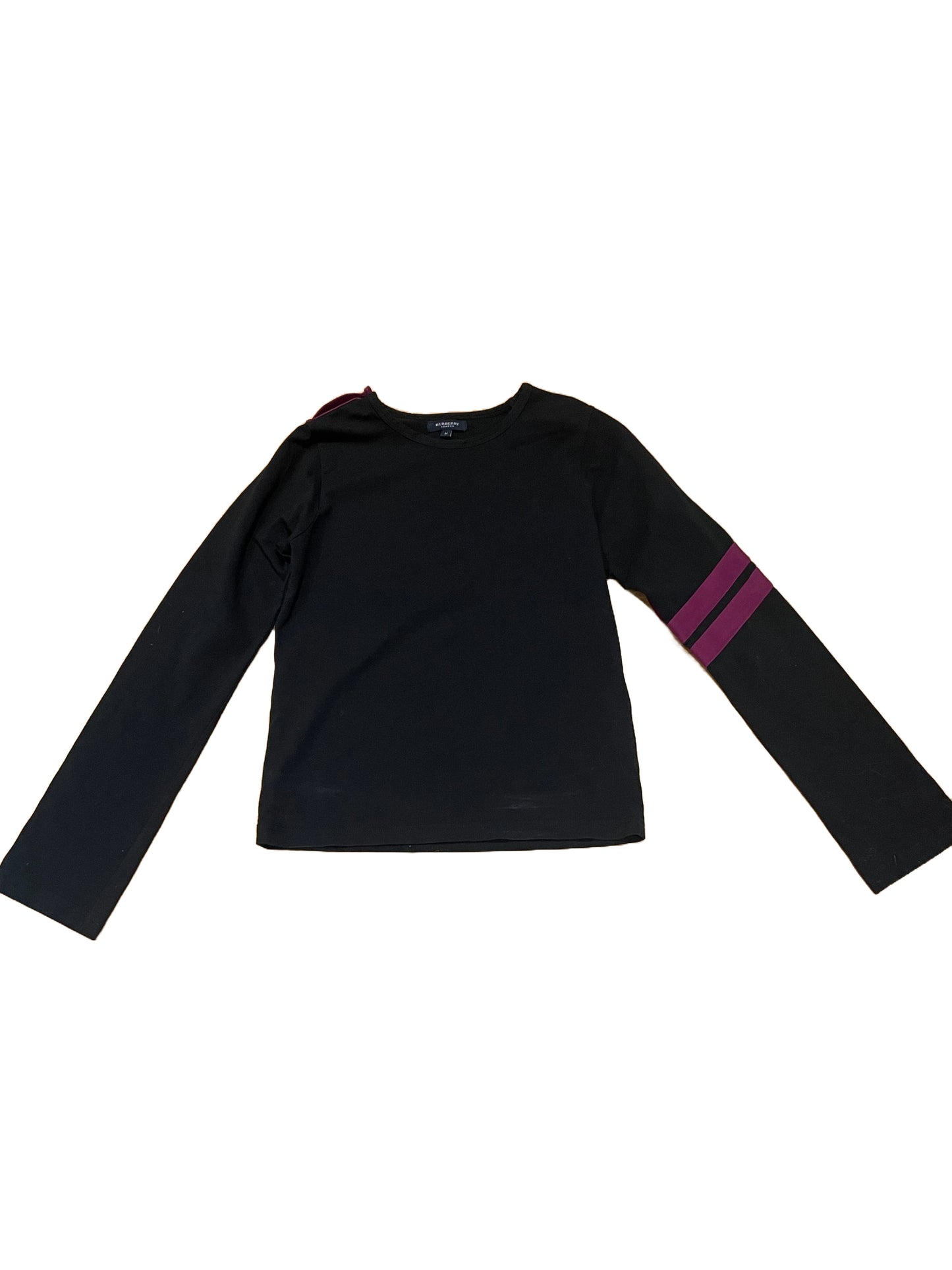 Burberry Black Jersey Top M image 0