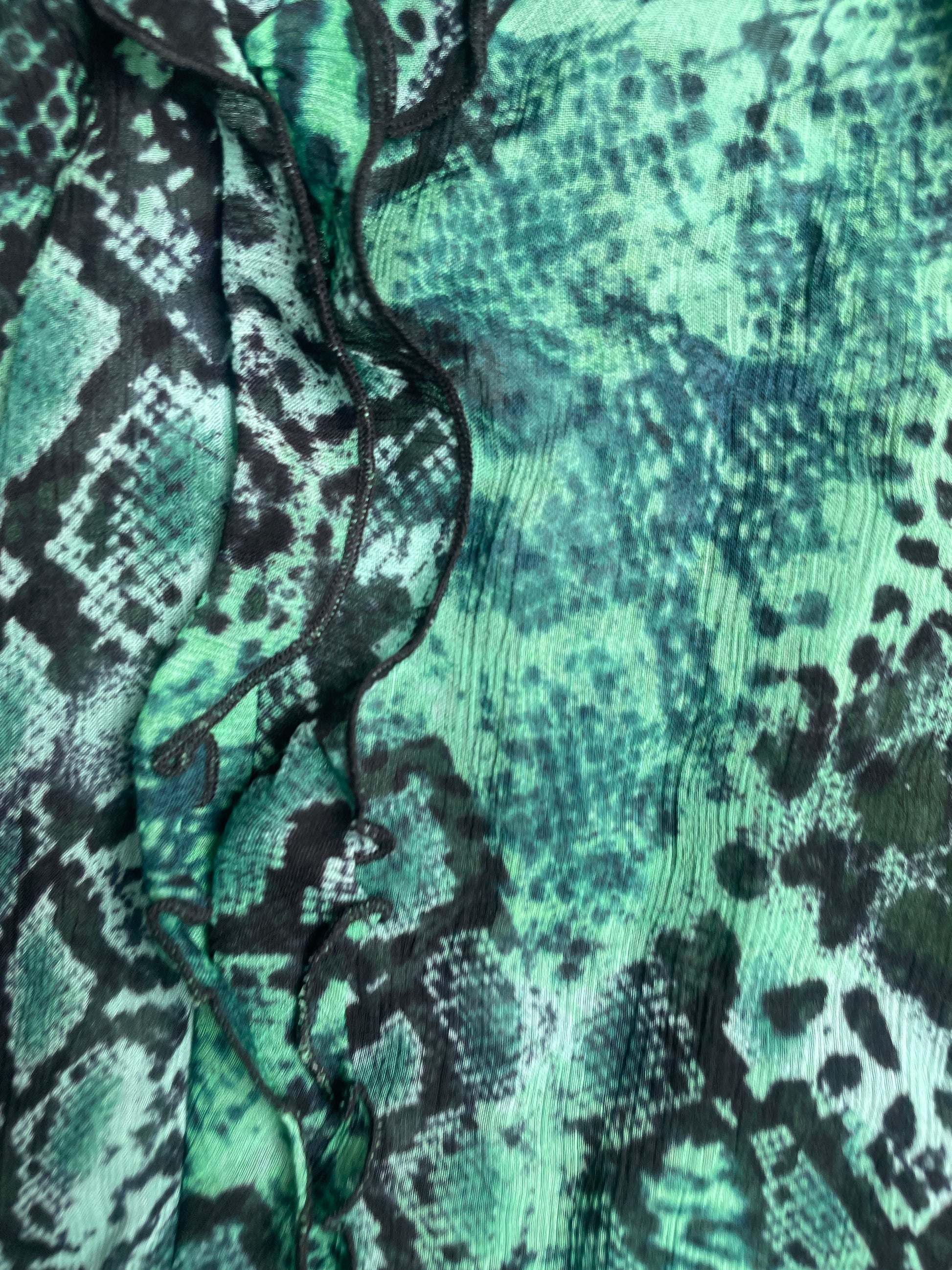 Ba&sh Green Snake Print Blouse S image 3