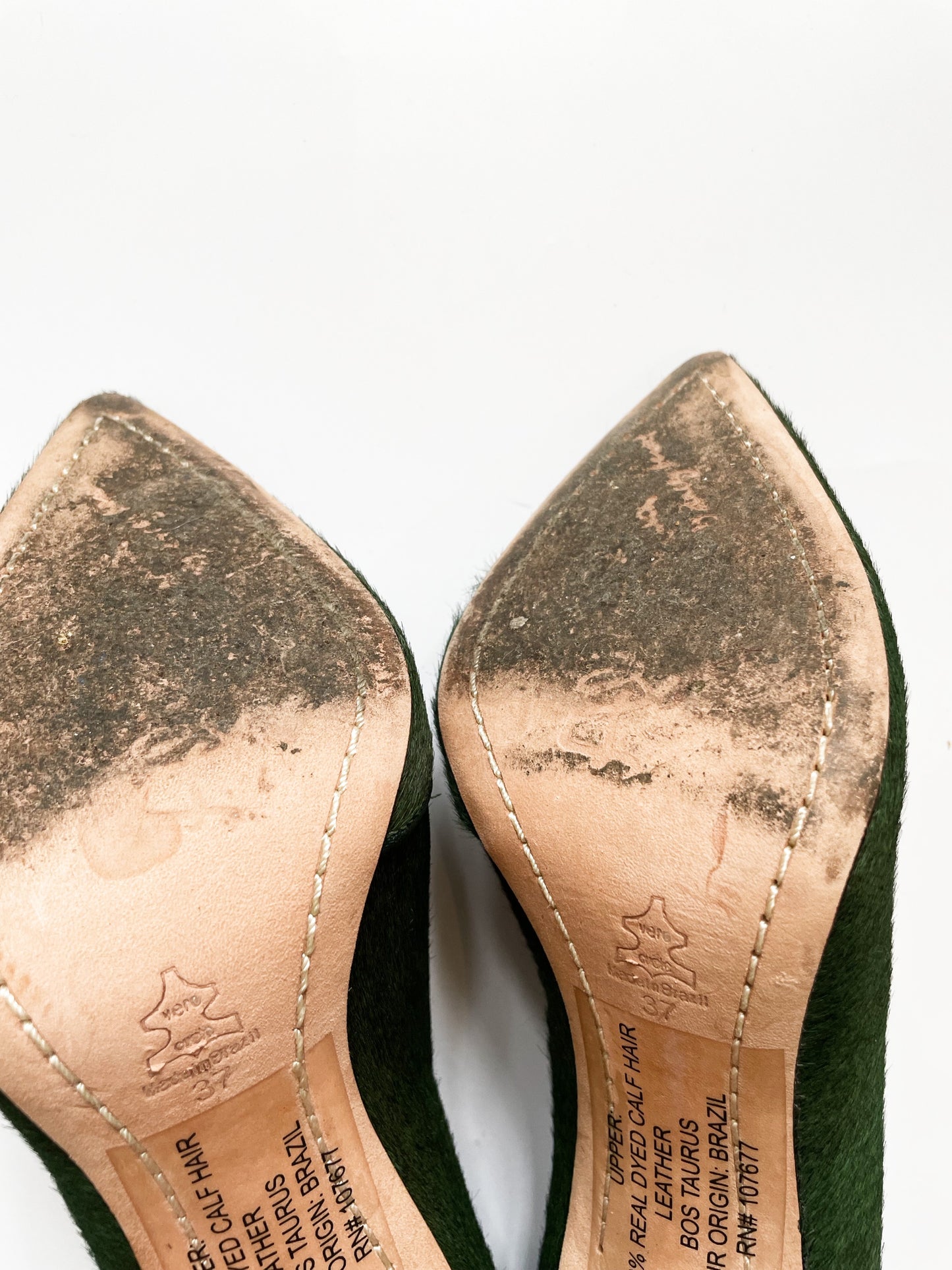 Alice + Olivia Calf Hair Pointed Heels UK 4 image 3
