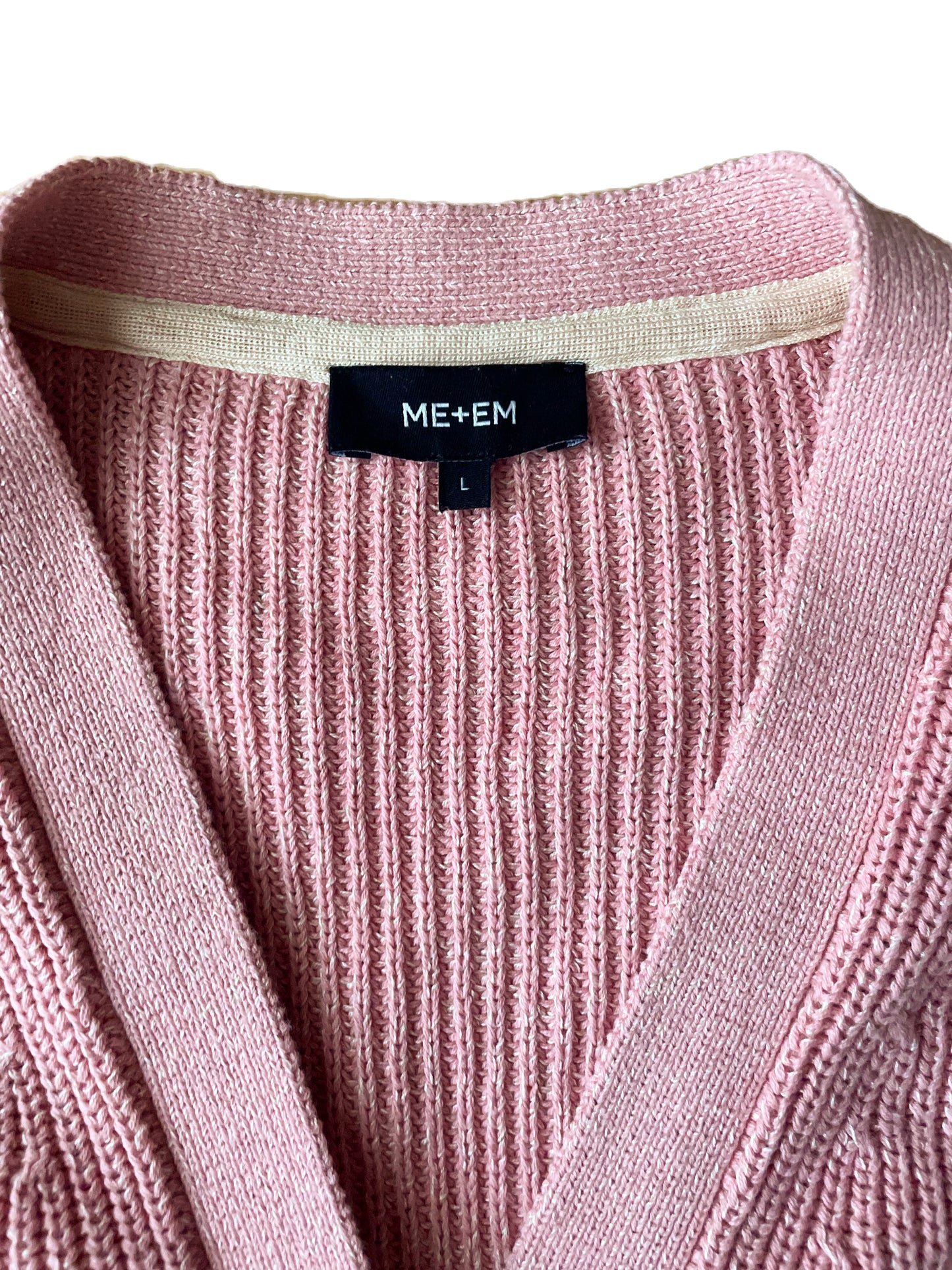 Me+Em Light Pink Knit Cardigan L image 2