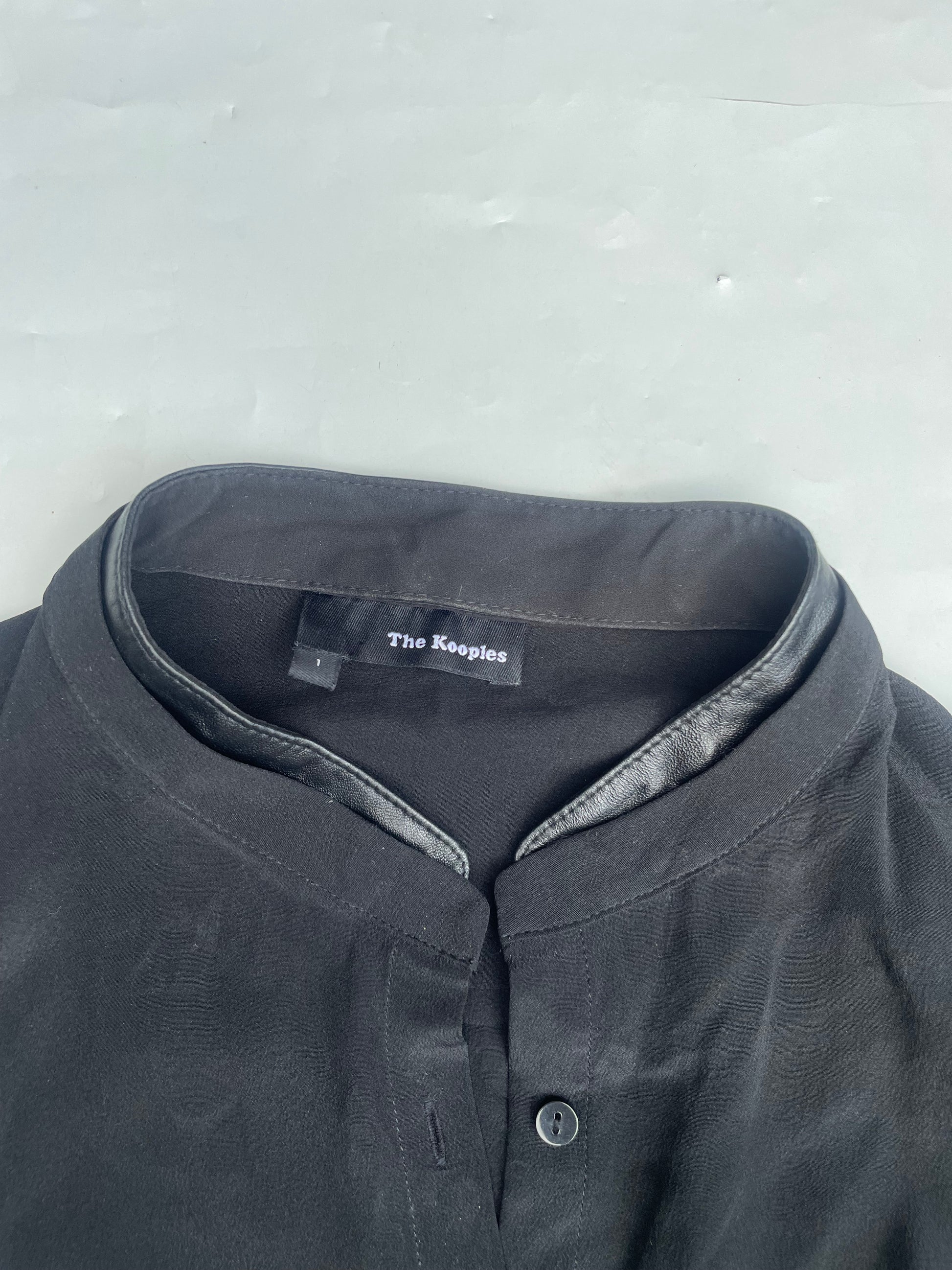 The Kooples Silk Black Shirt S image 2