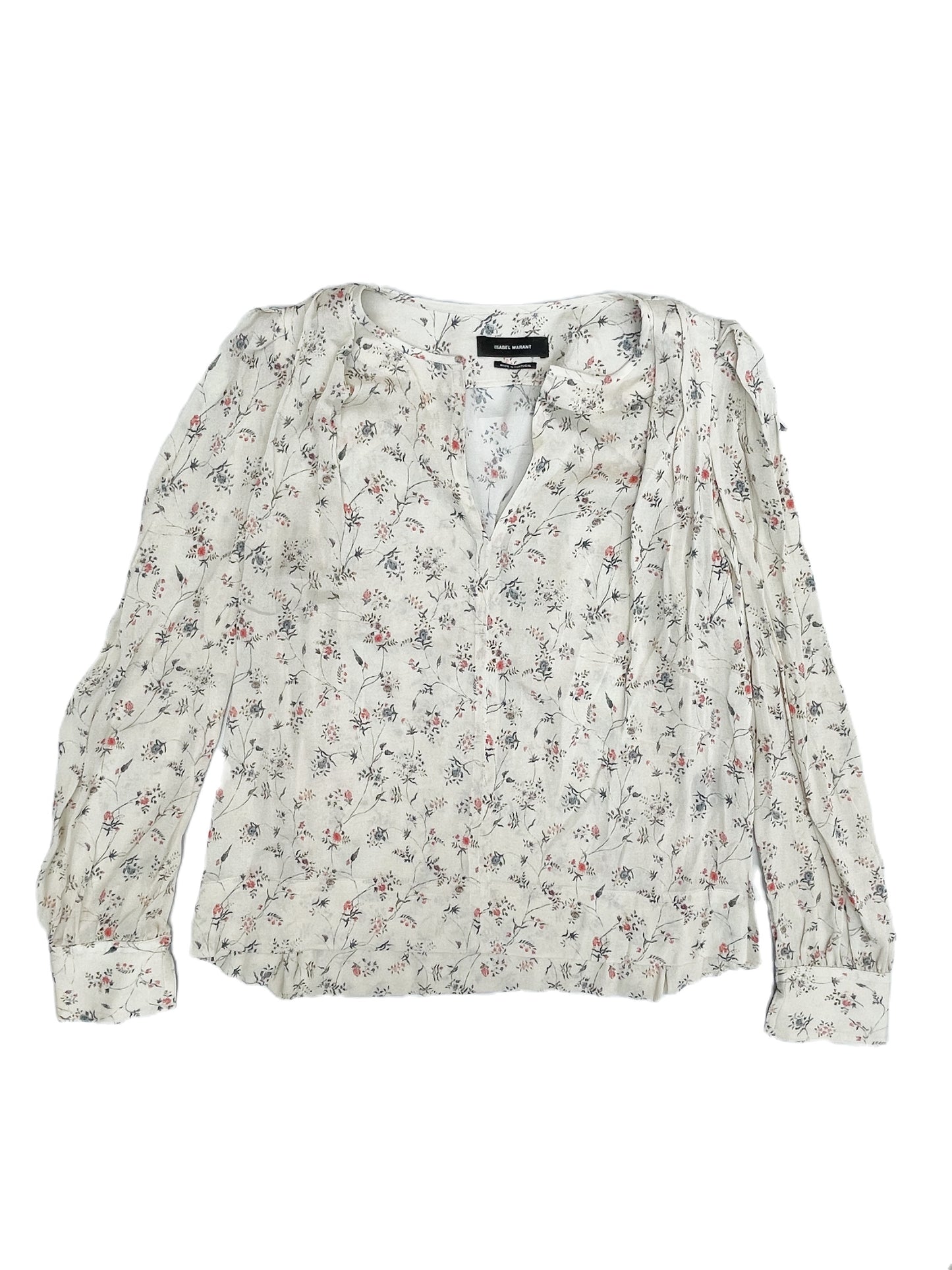 Isabel Marant Floral Silk Blouse UK 8 image 0