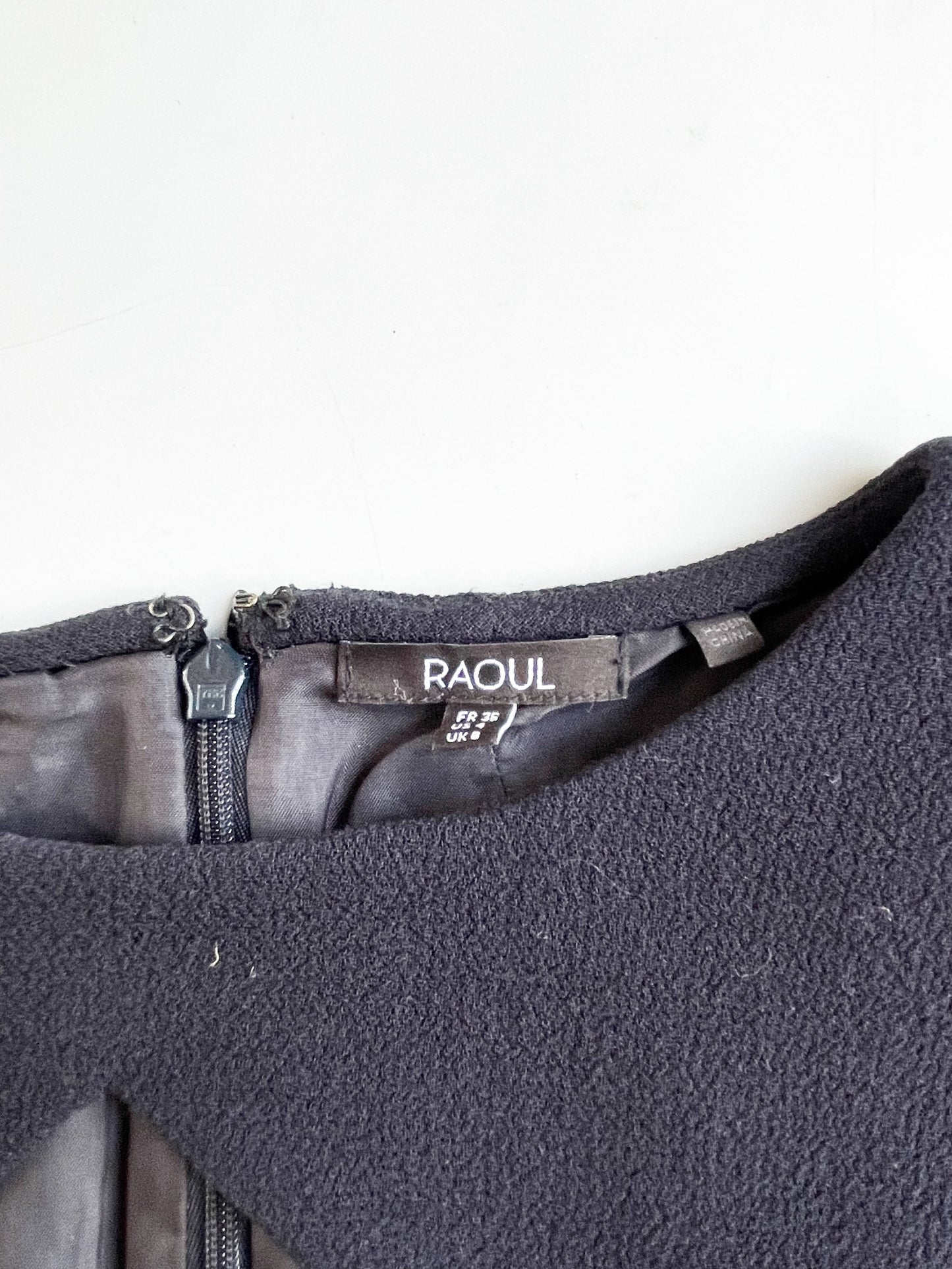 Raoul Black Crepe Cocktail Dress UK 8 image 2