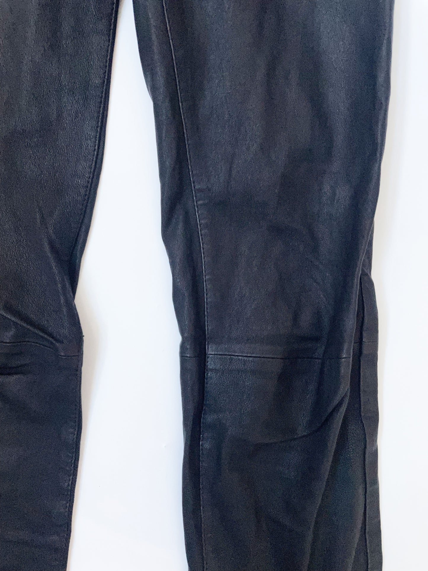 H&M Leather Trousers UK 4 image 3